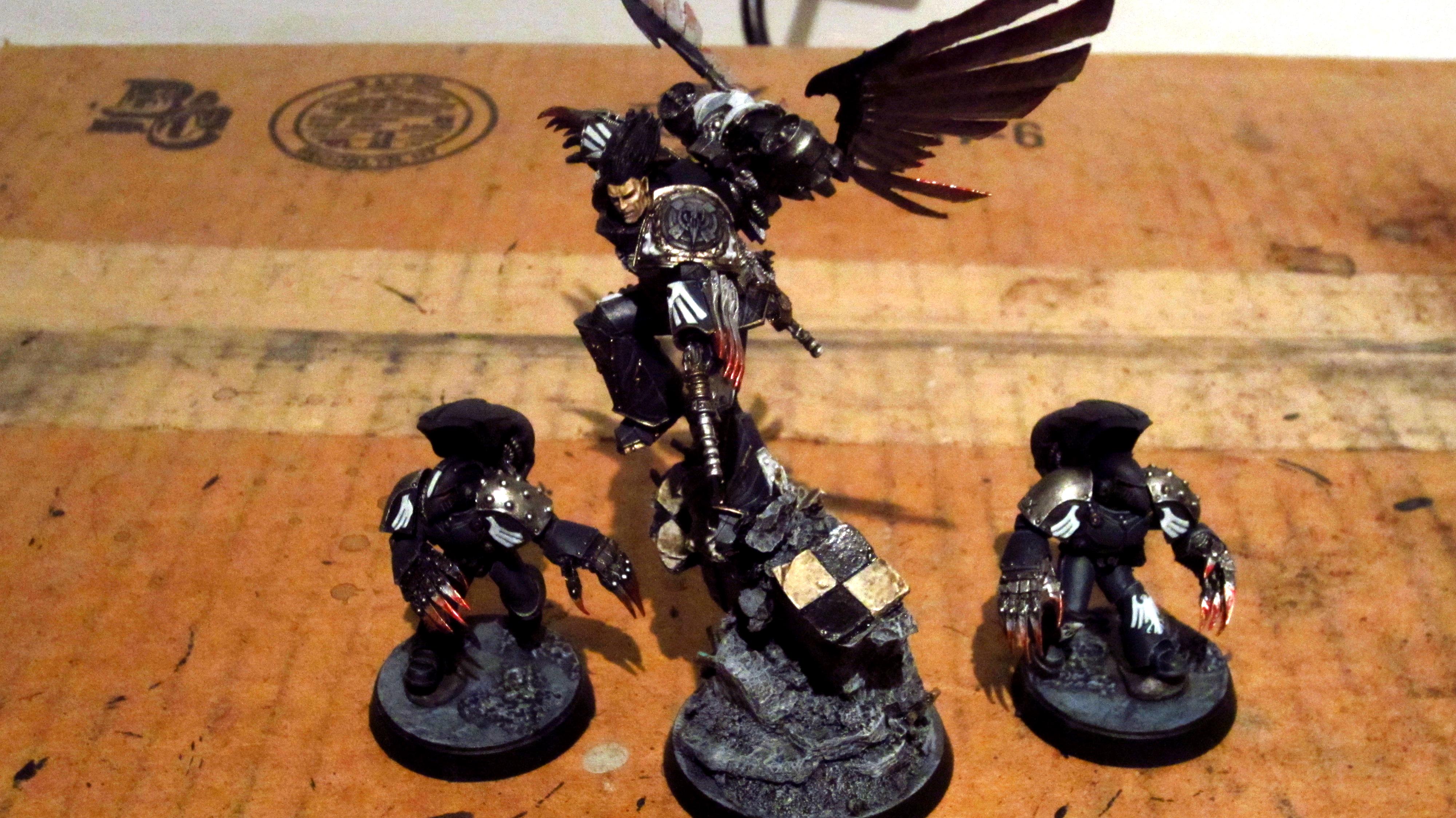 30k, Black, Dark Fury, Horus Heresy, Jump Pack, Lightning Claws, Raven Guard, White