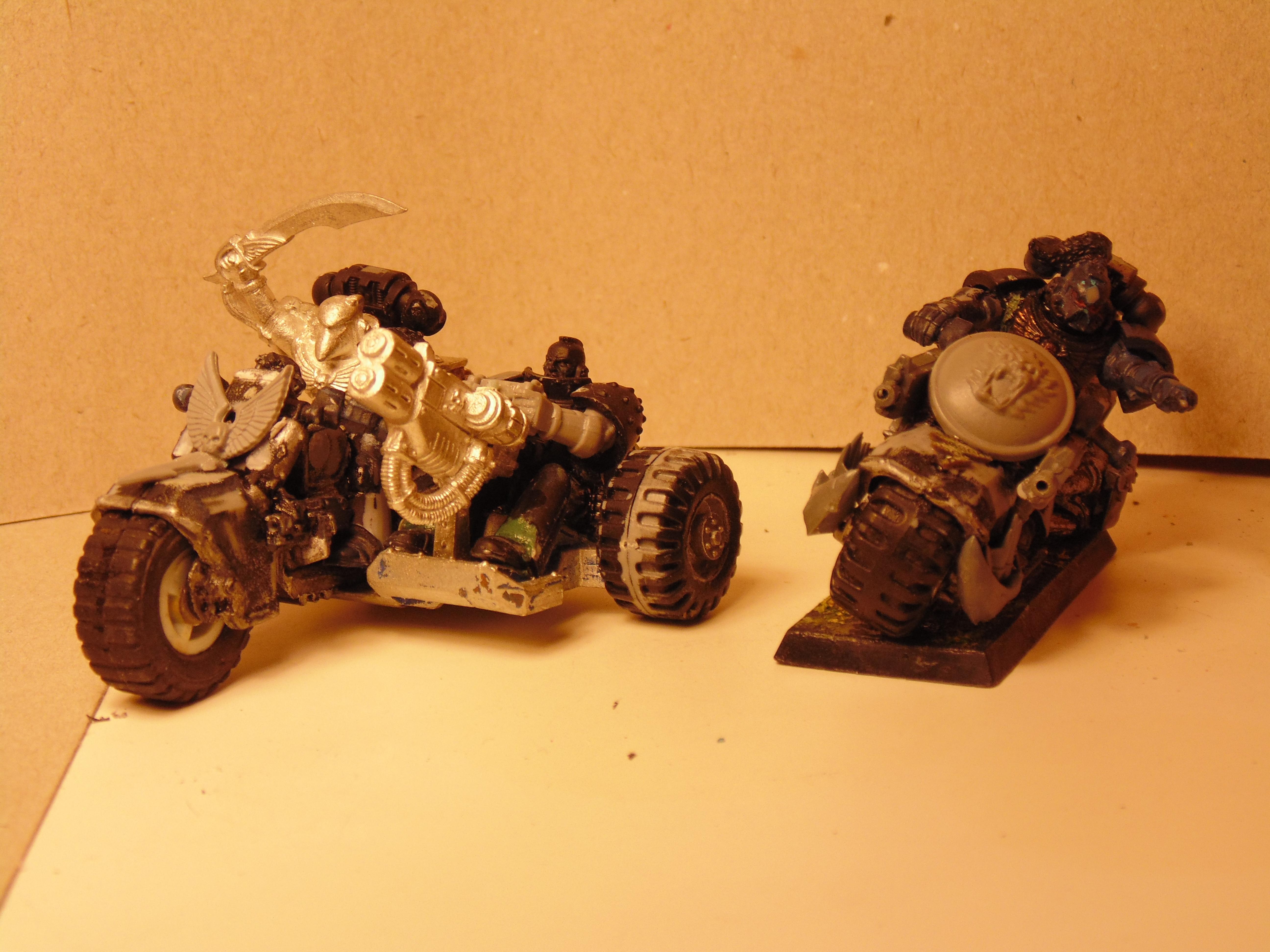 Attack, Bike, Conversion, Crazy, Dreadnought, Hands, Ih, Iron, Mad, Painting, Parts, Sarkophagus, Scars, Scratch, Space, Space Marines, Test, Trike, White, Work In Progress