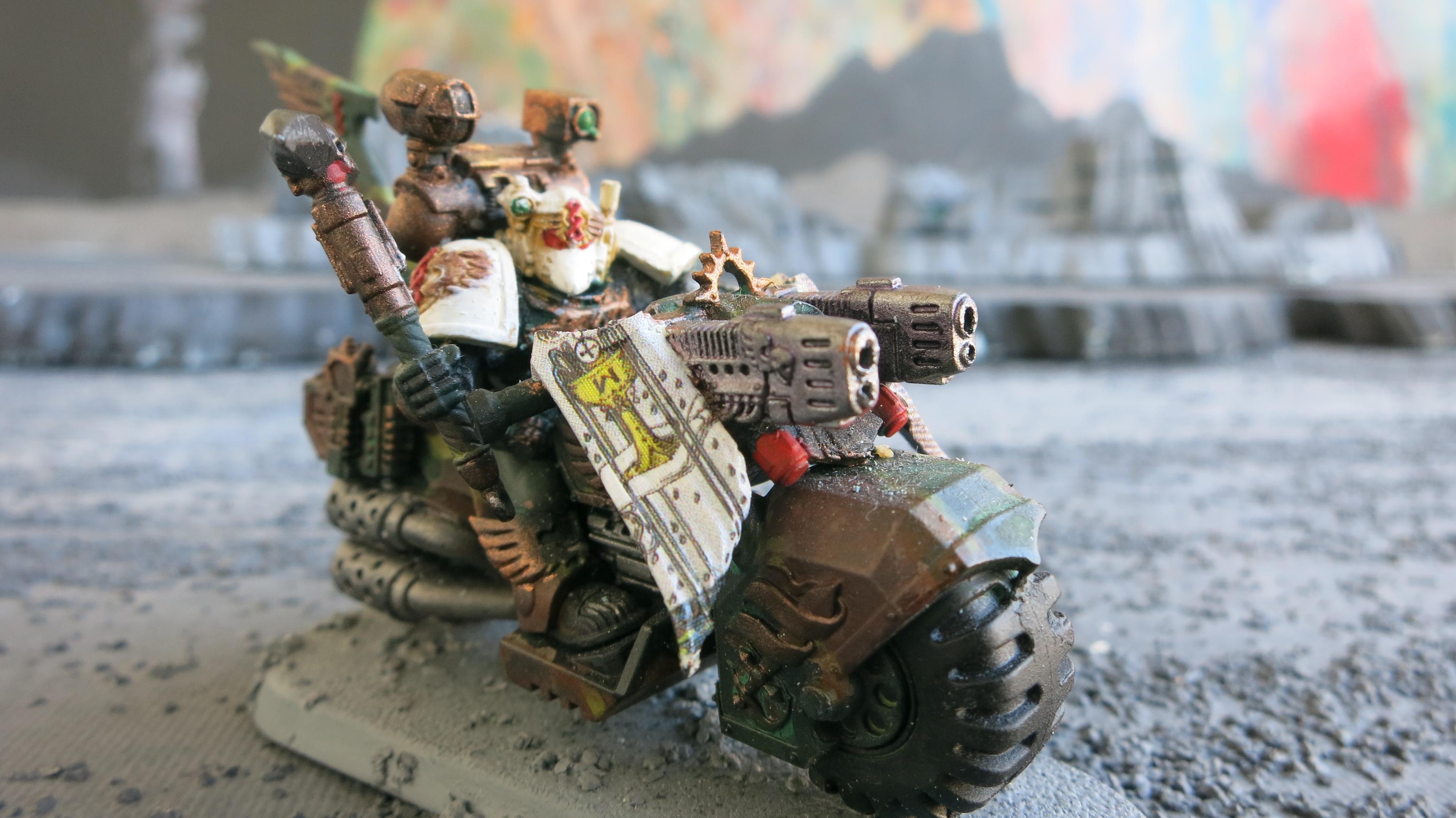 Apothecary, Bike, Black Knight, Camouflage, Command Squad, Dark Angels, Narthecium, Ravenwing