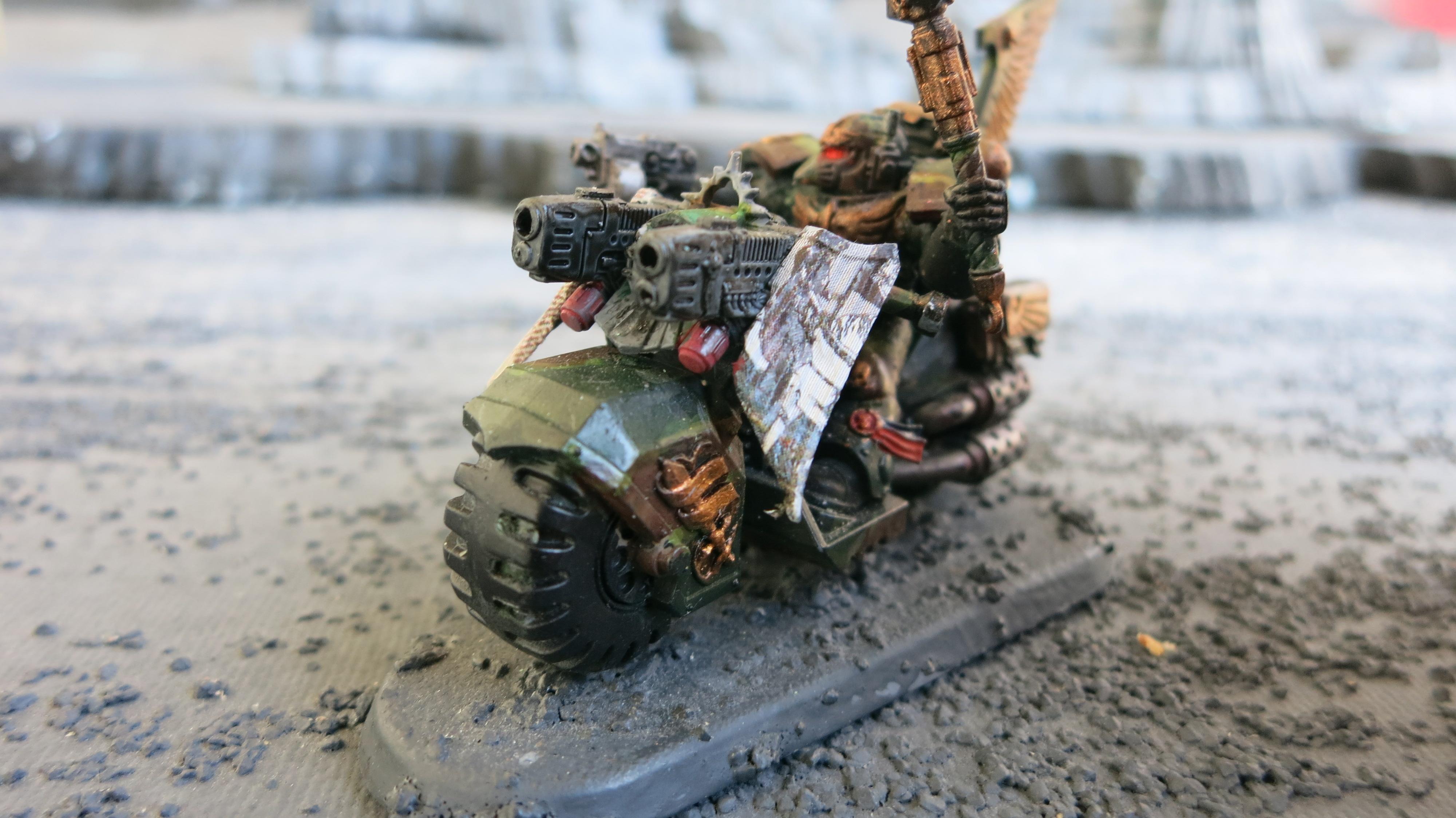 Bike, Black Knight, Camouflage, Command Squad, Dark Angels, Ravenwing