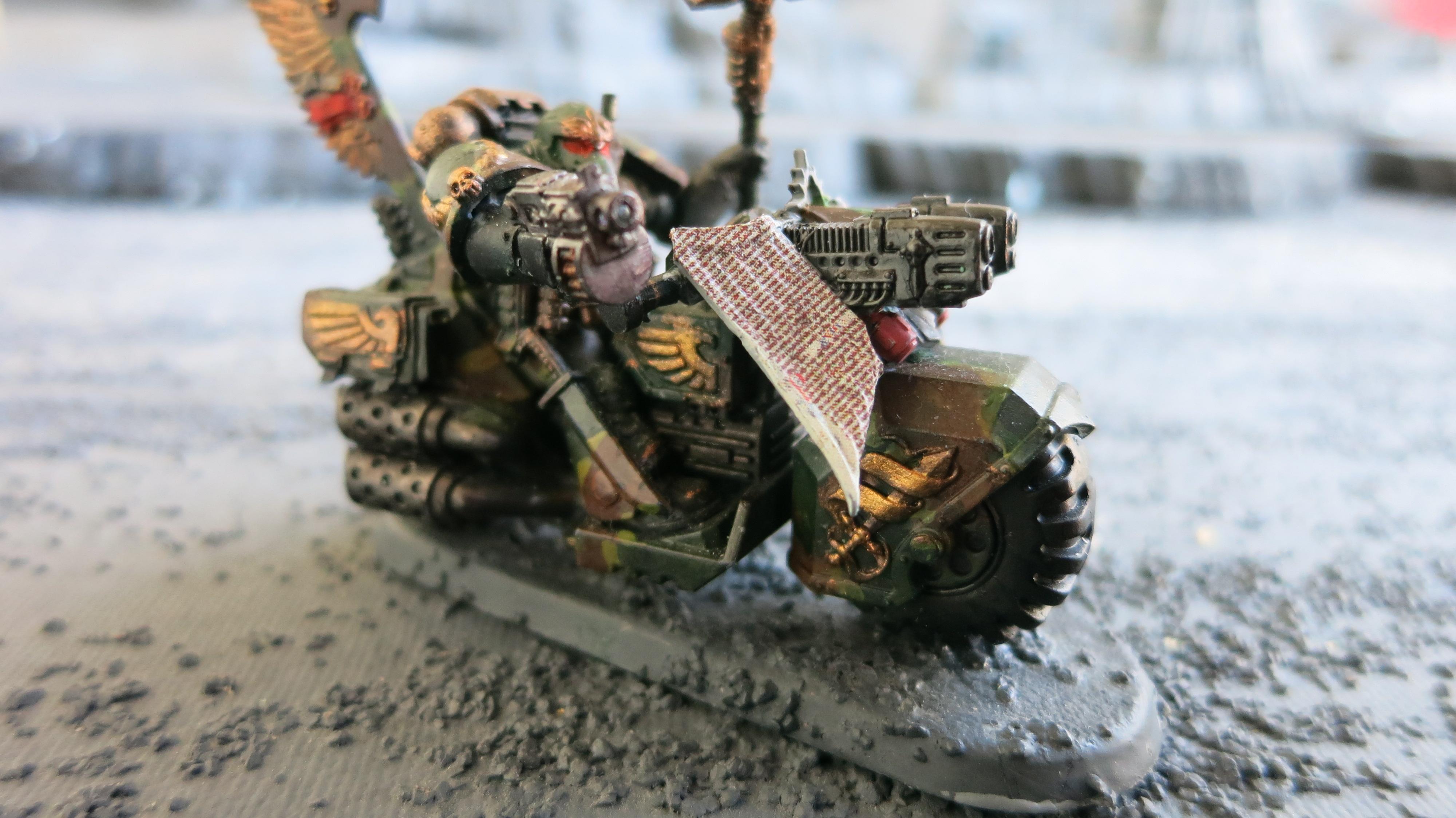 Bike, Black Knight, Command Squad, Dark Angels, Ravenwing