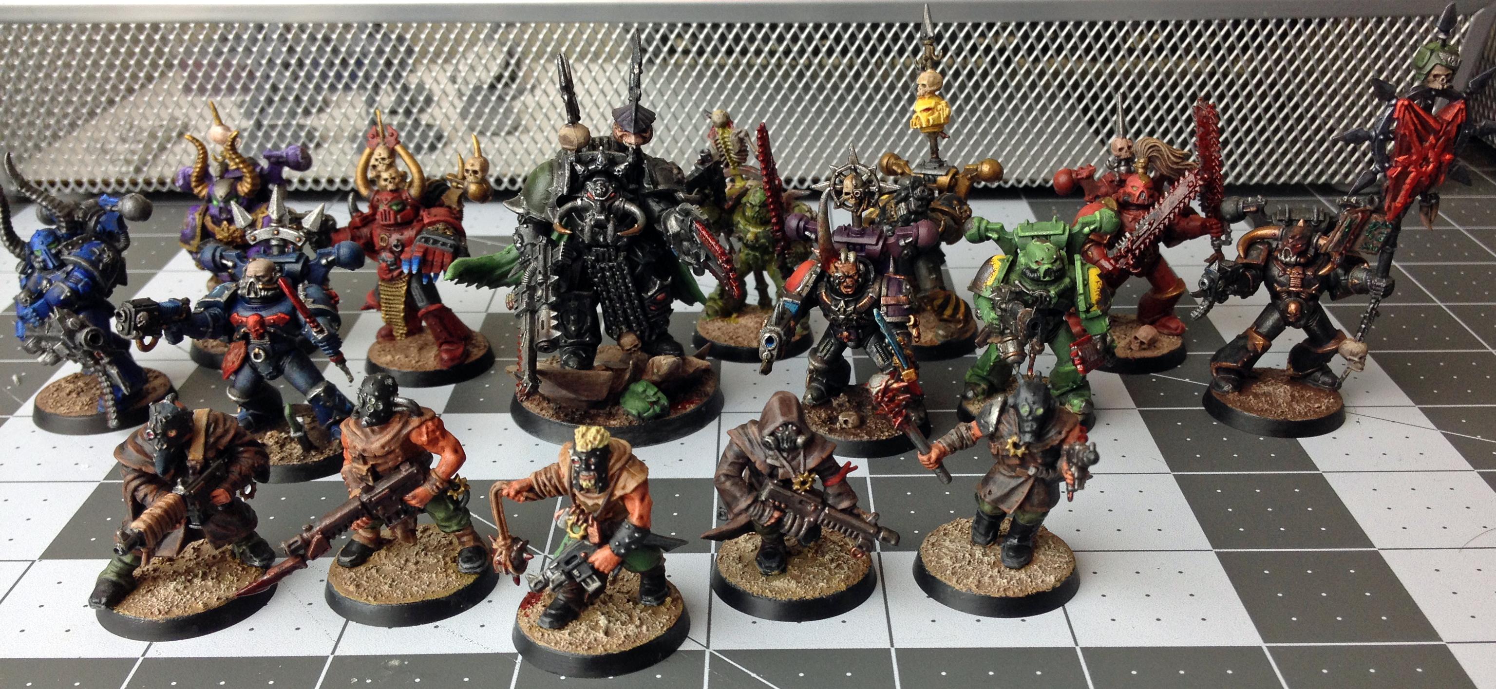 Chaos, Cultists, Space Marines, Warhammer 40,000