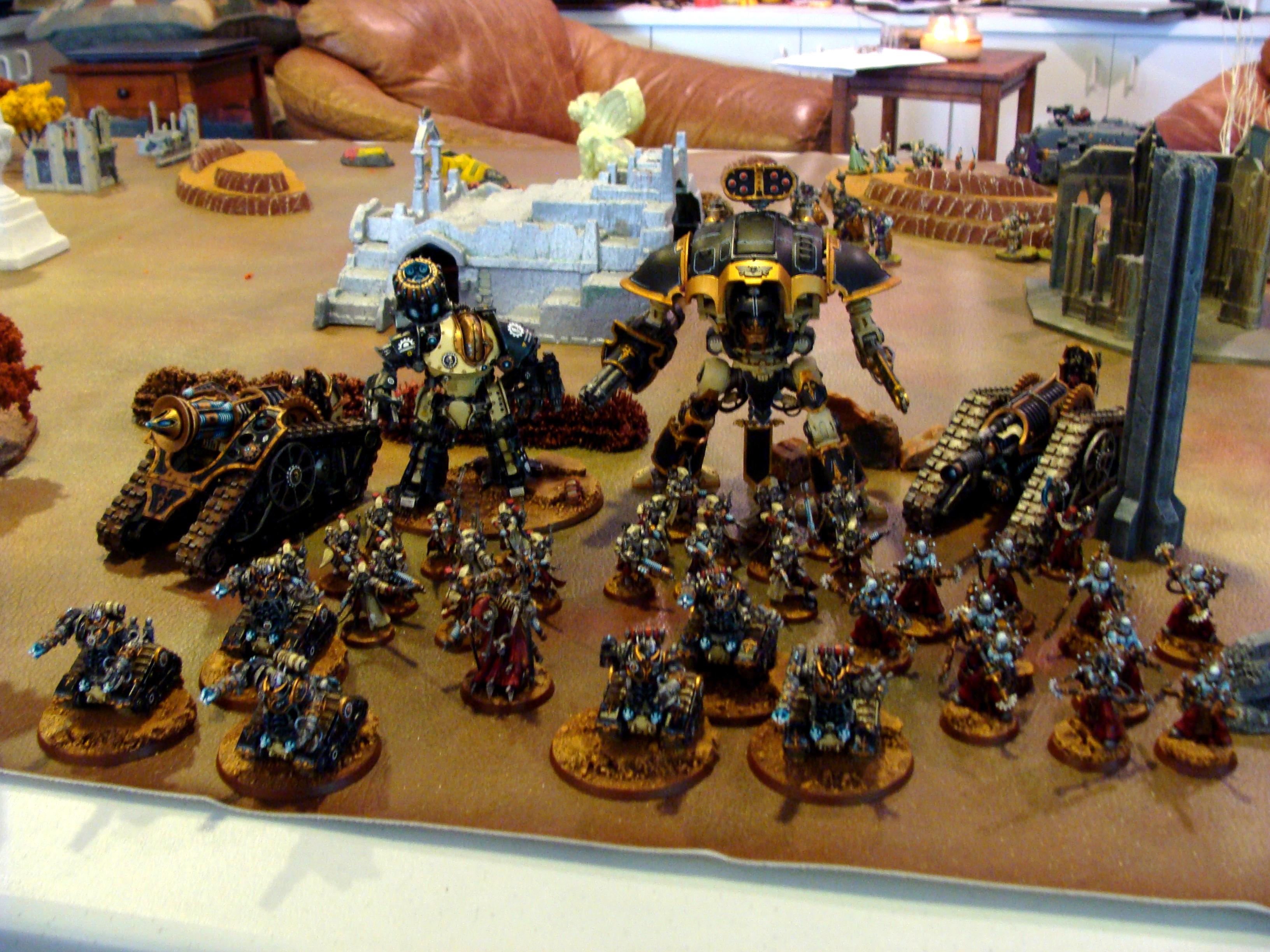 Battle Report, Chaos Space Marines, Daemons, Mechanicum, Slaanesh, Space Marines, Thousand Sons