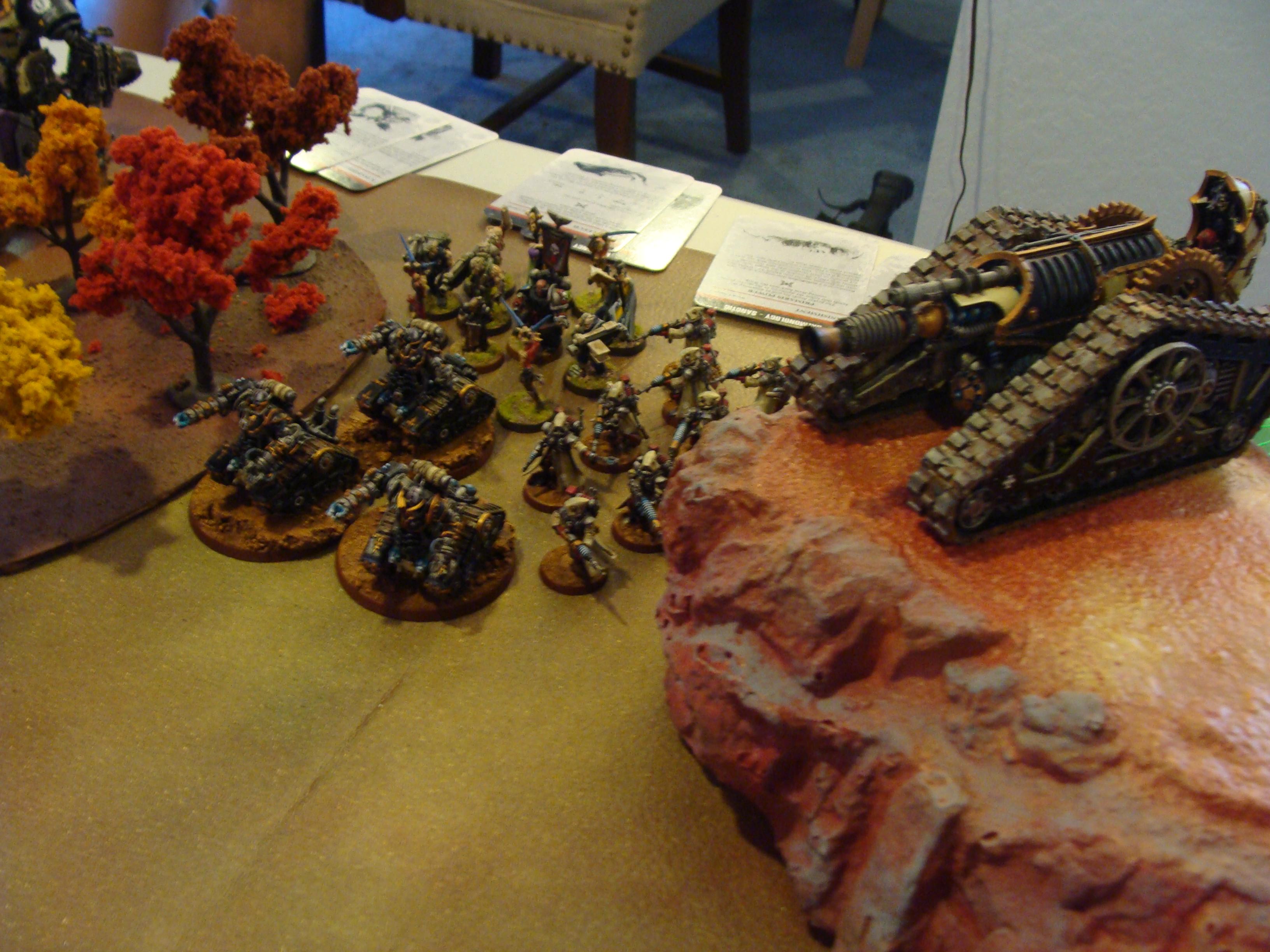 Battle Report, Chaos Space Marines, Daemons, Mechanicum, Slaanesh, Space Marines, Thousand Sons