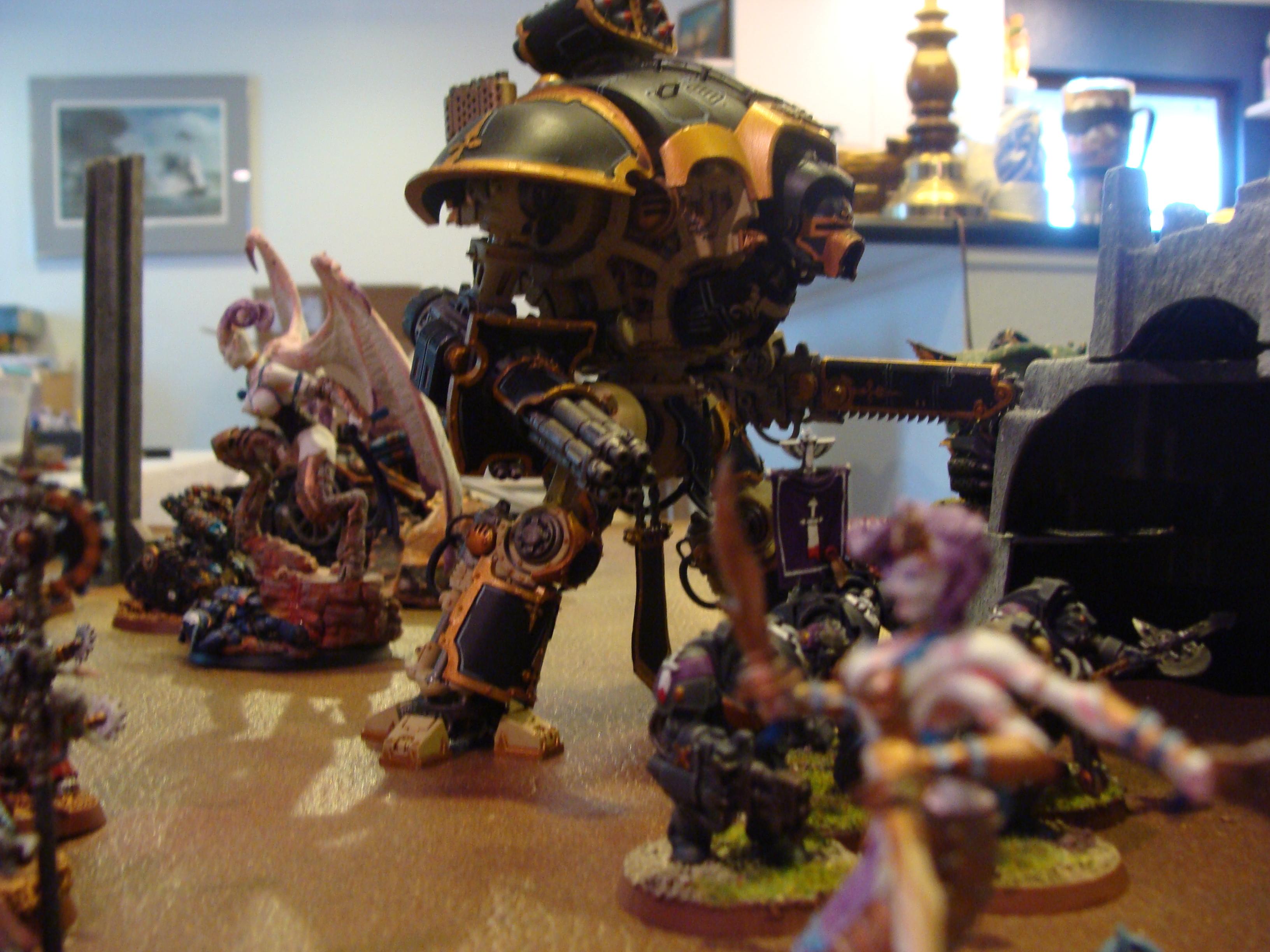 Battle Report, Chaos Space Marines, Daemons, Mechanicum, Slaanesh, Space Marines, Thousand Sons