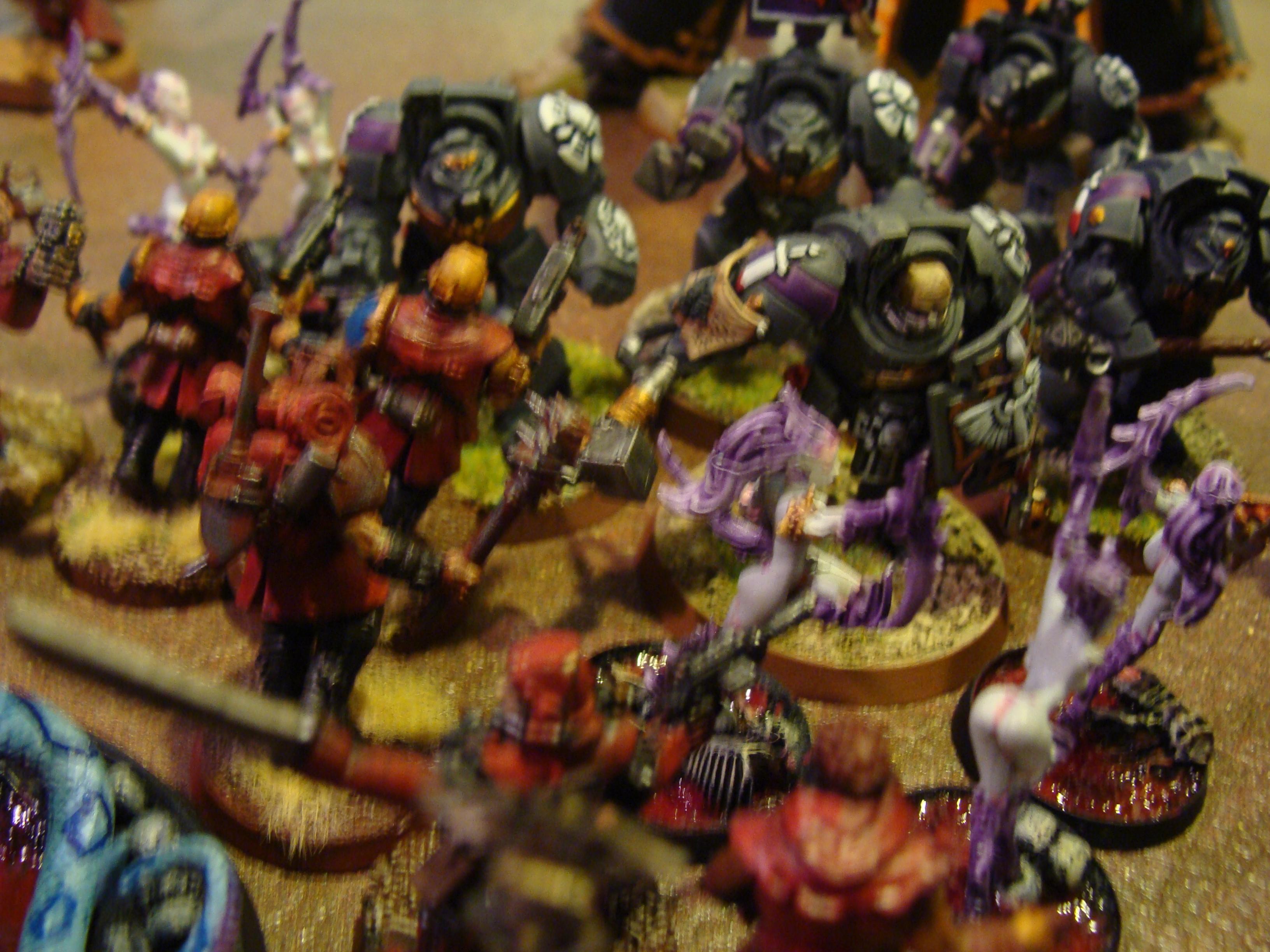 Battle Report, Chaos Space Marines, Daemons, Mechanicum, Slaanesh, Space Marines, Thousand Sons