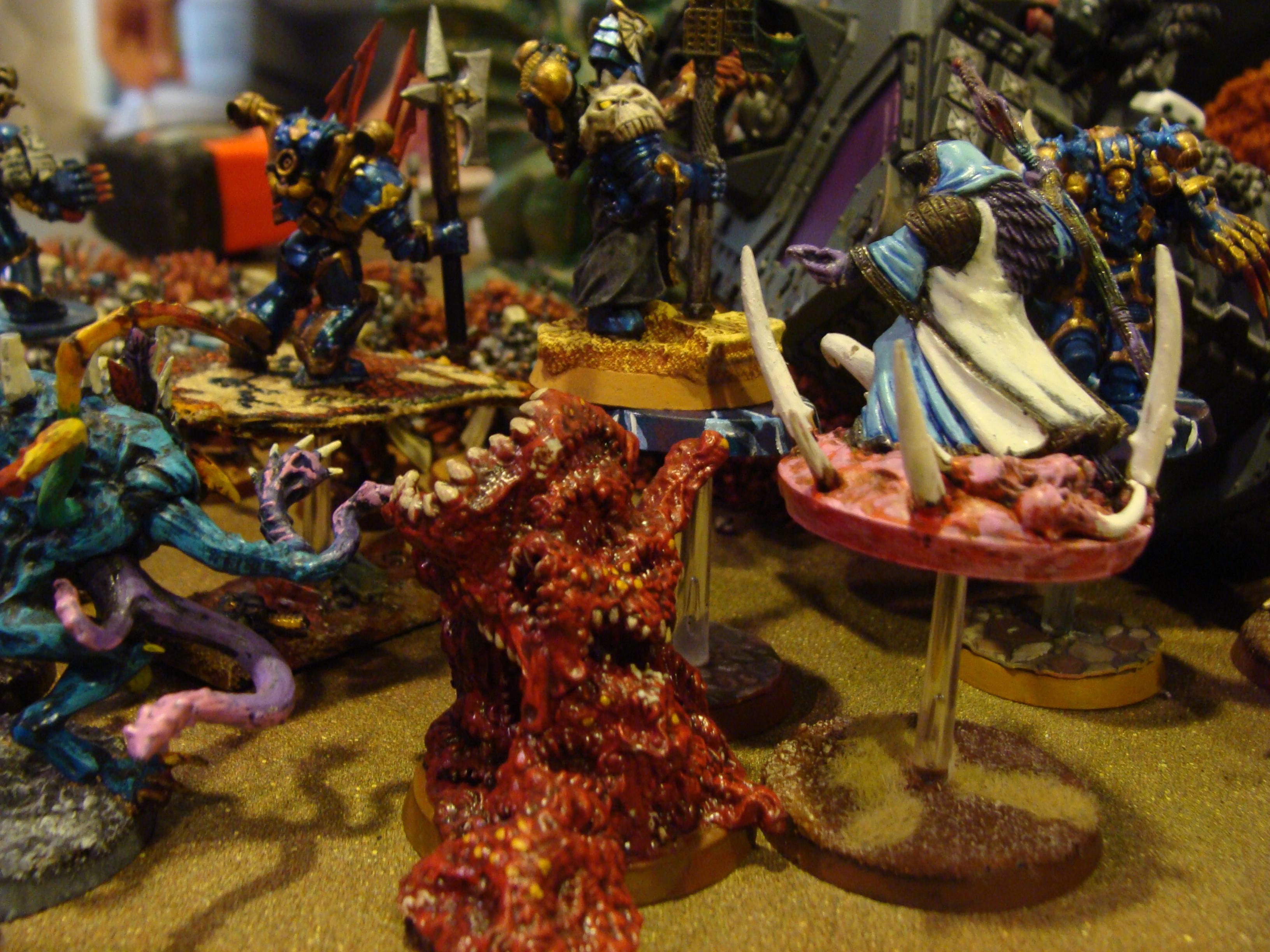 Battle Report, Chaos Space Marines, Daemons, Mechanicum, Slaanesh, Space Marines, Thousand Sons