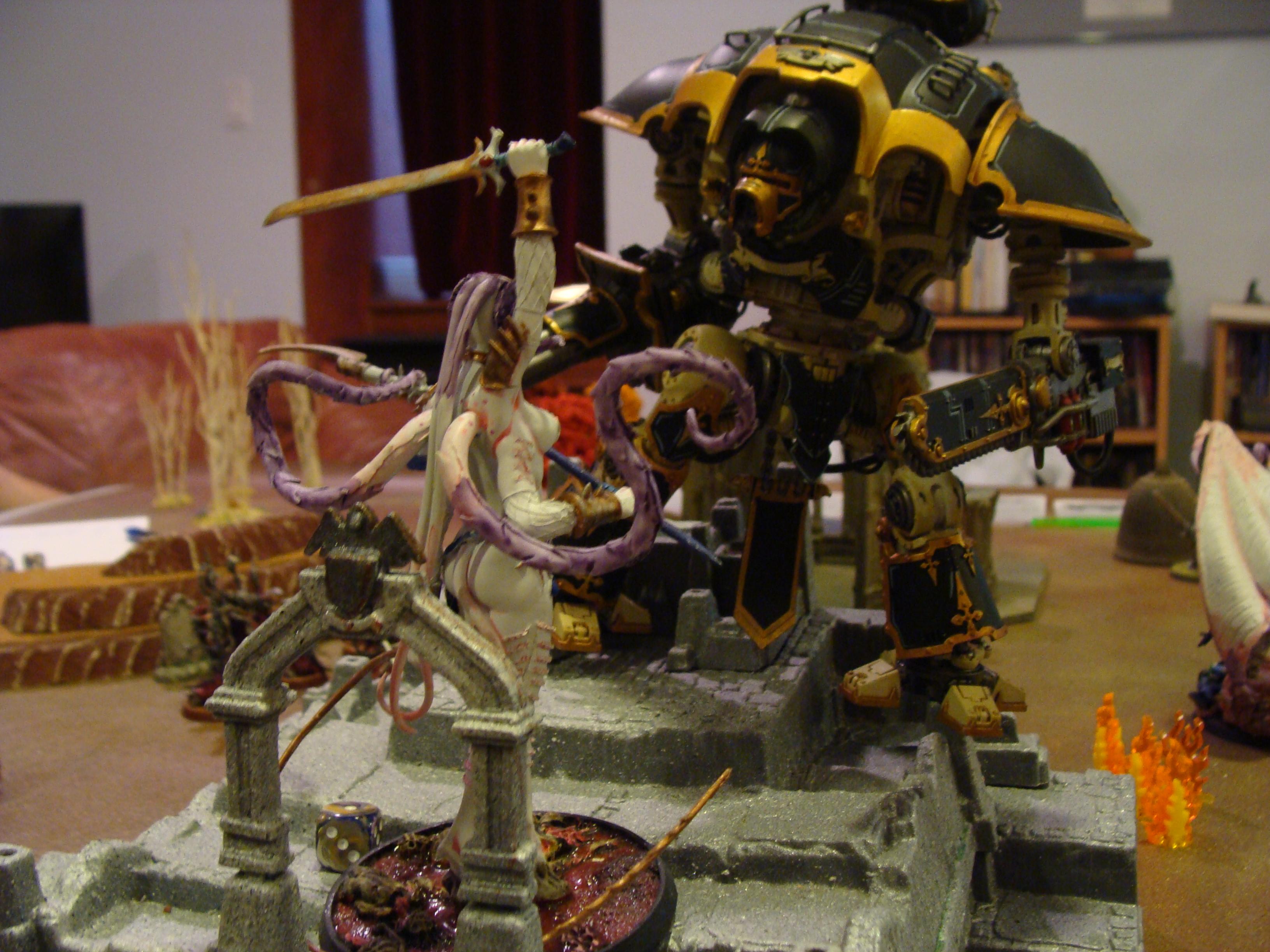 Battle Report, Chaos Space Marines, Daemons, Mechanicum, Slaanesh, Space Marines, Thousand Sons