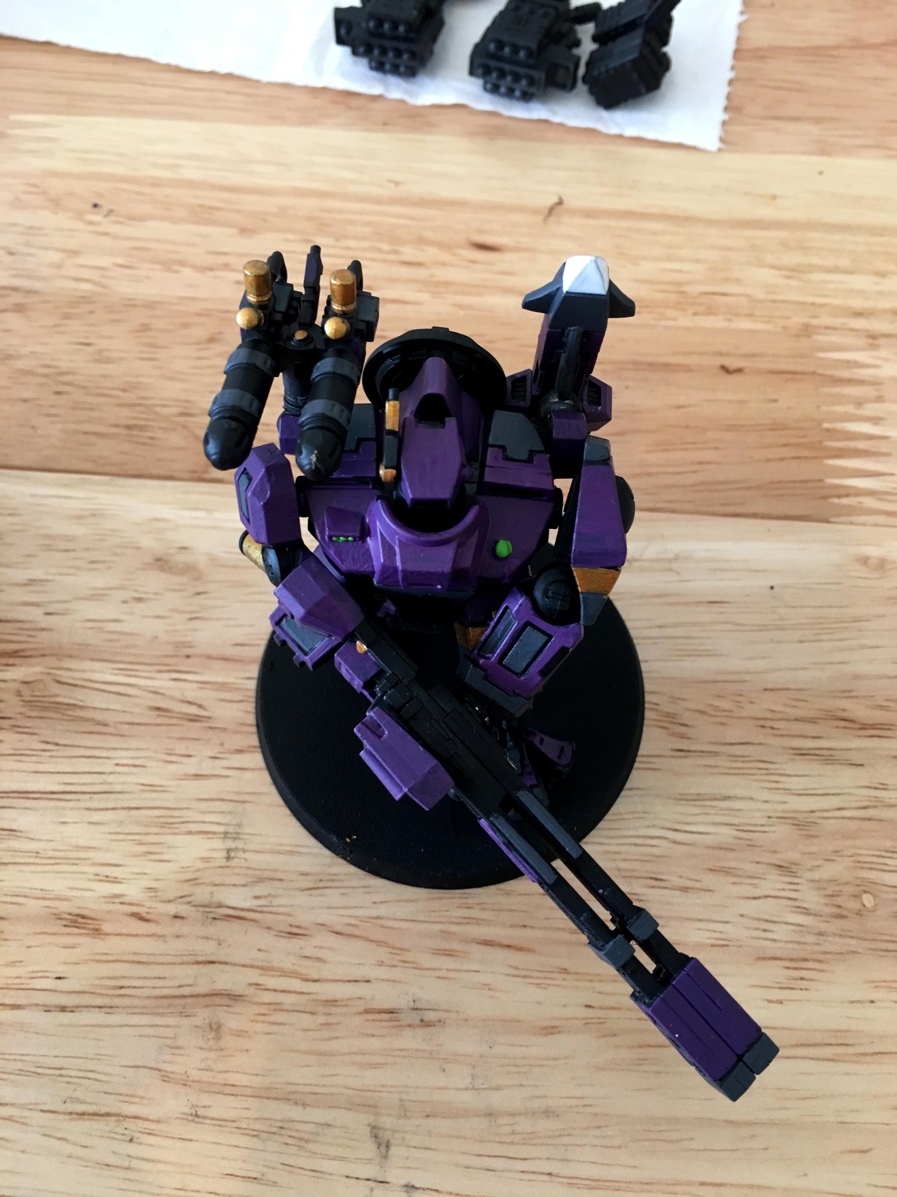 Broadsides, Empire, Gold, Green, Grey, Hammerhead, Painting, Purple, Tau, Tauempire, Warhammer 40,000, Warhammer Fantasy