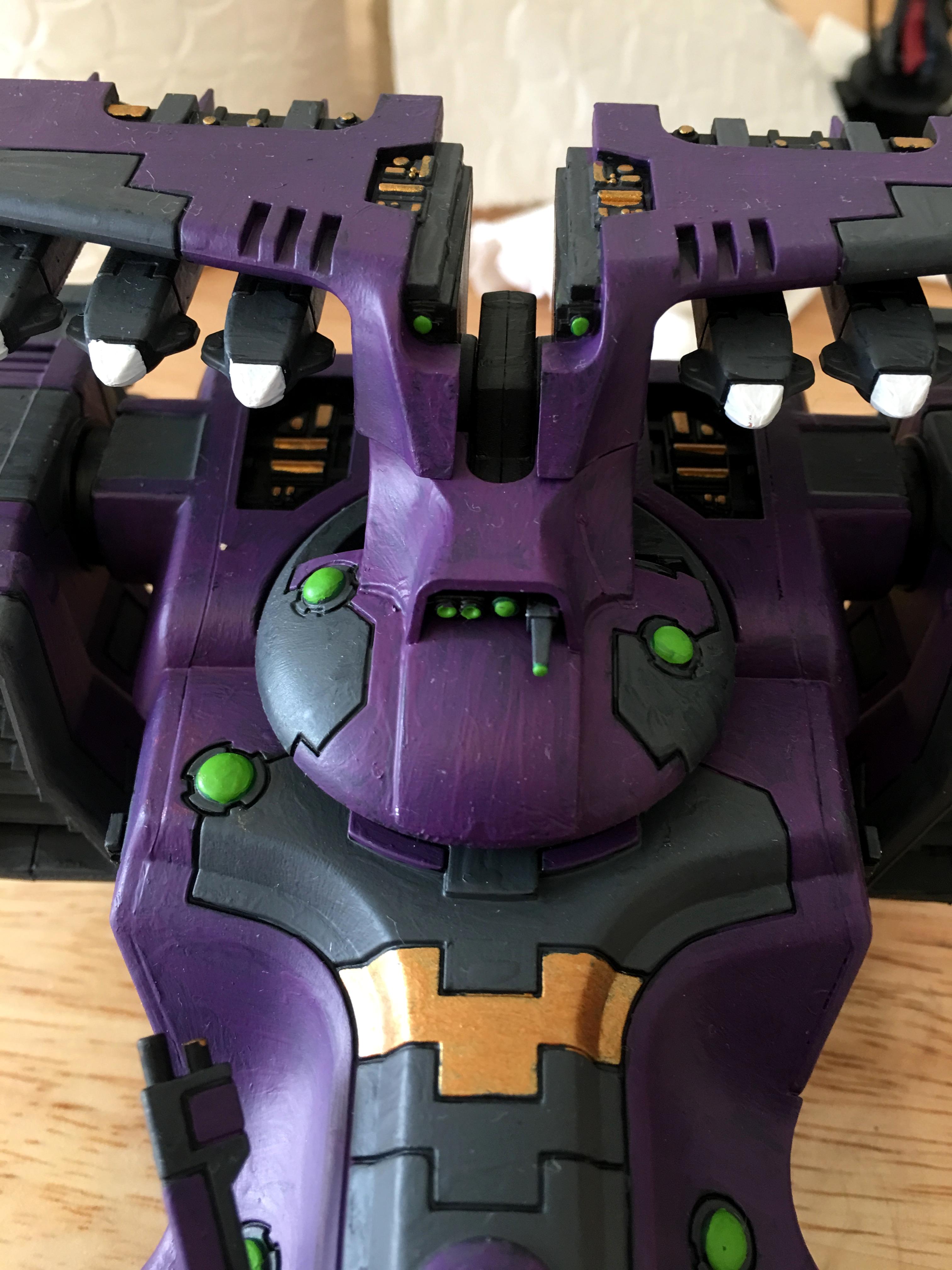 Broadsides, Empire, Gold, Green, Grey, Hammerhead, Painting, Purple, Tau, Tauempire, Warhammer 40,000, Warhammer Fantasy