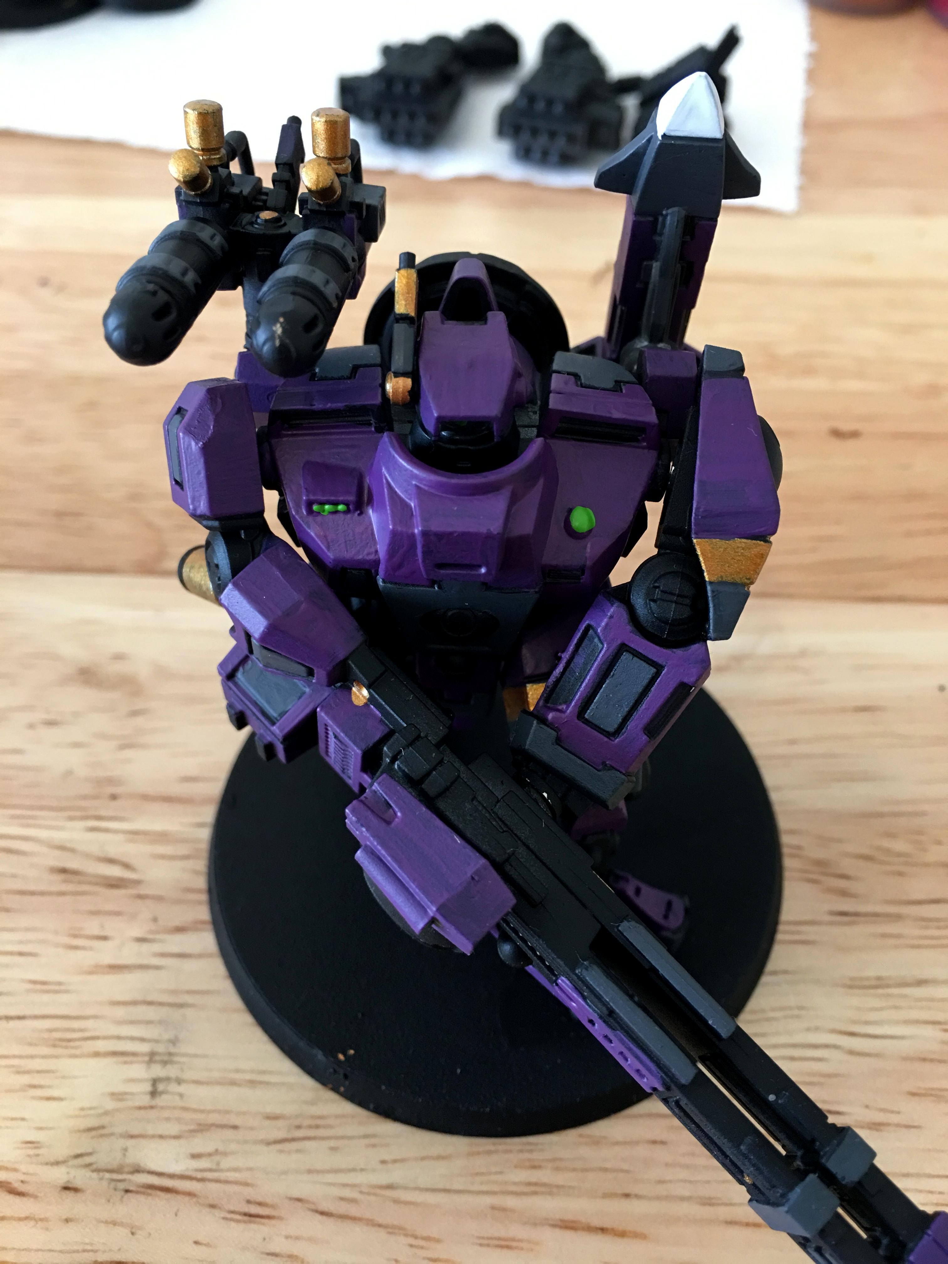 Broadsides, Empire, Gold, Green, Grey, Hammerhead, Painting, Purple, Tau, Tauempire, Warhammer 40,000, Warhammer Fantasy