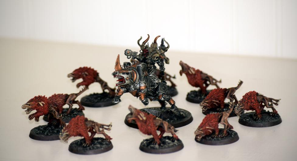 Juggernaut, Custom Chaos Lord on Juggernaut with hounds