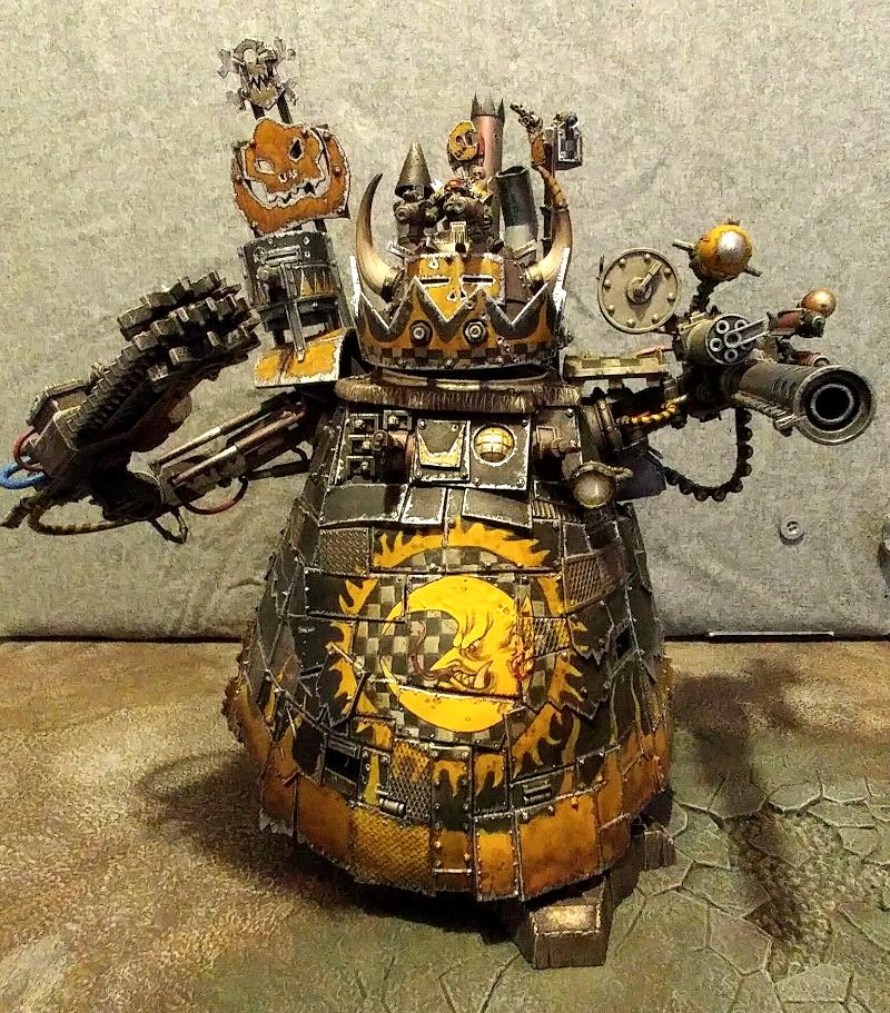 Bad Moonz Gubbinz Orks Stompa Warhammer 40000 Yellow Stompa1 Gallery Dakkadakka 2892