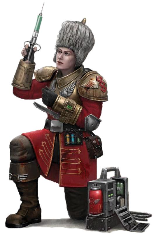 Female, Imperial Guard, Medic, Only War, Rpg, Vostrayan