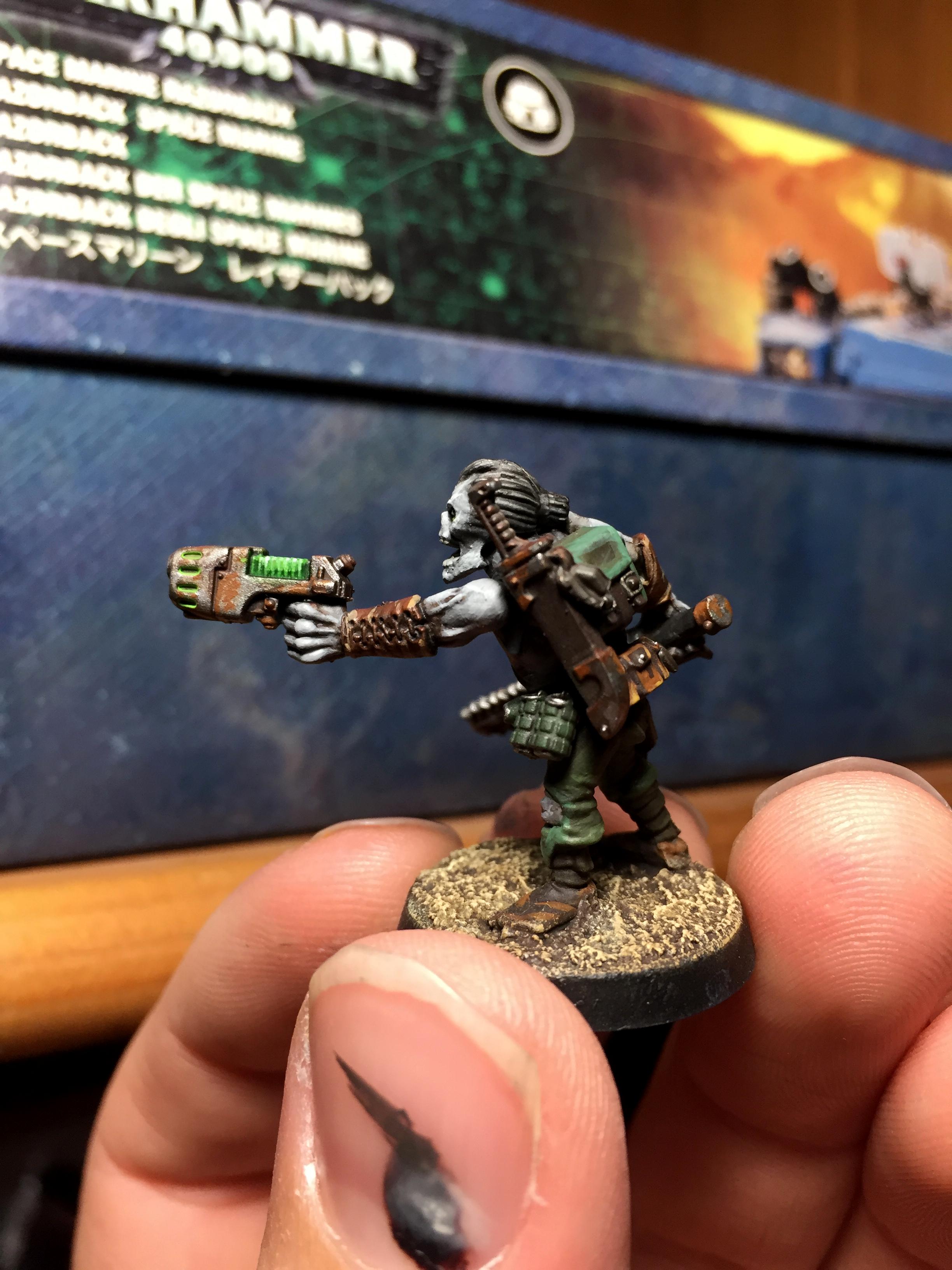 Ganger, Plasma Pistol, Rust, Weathered, Zombie