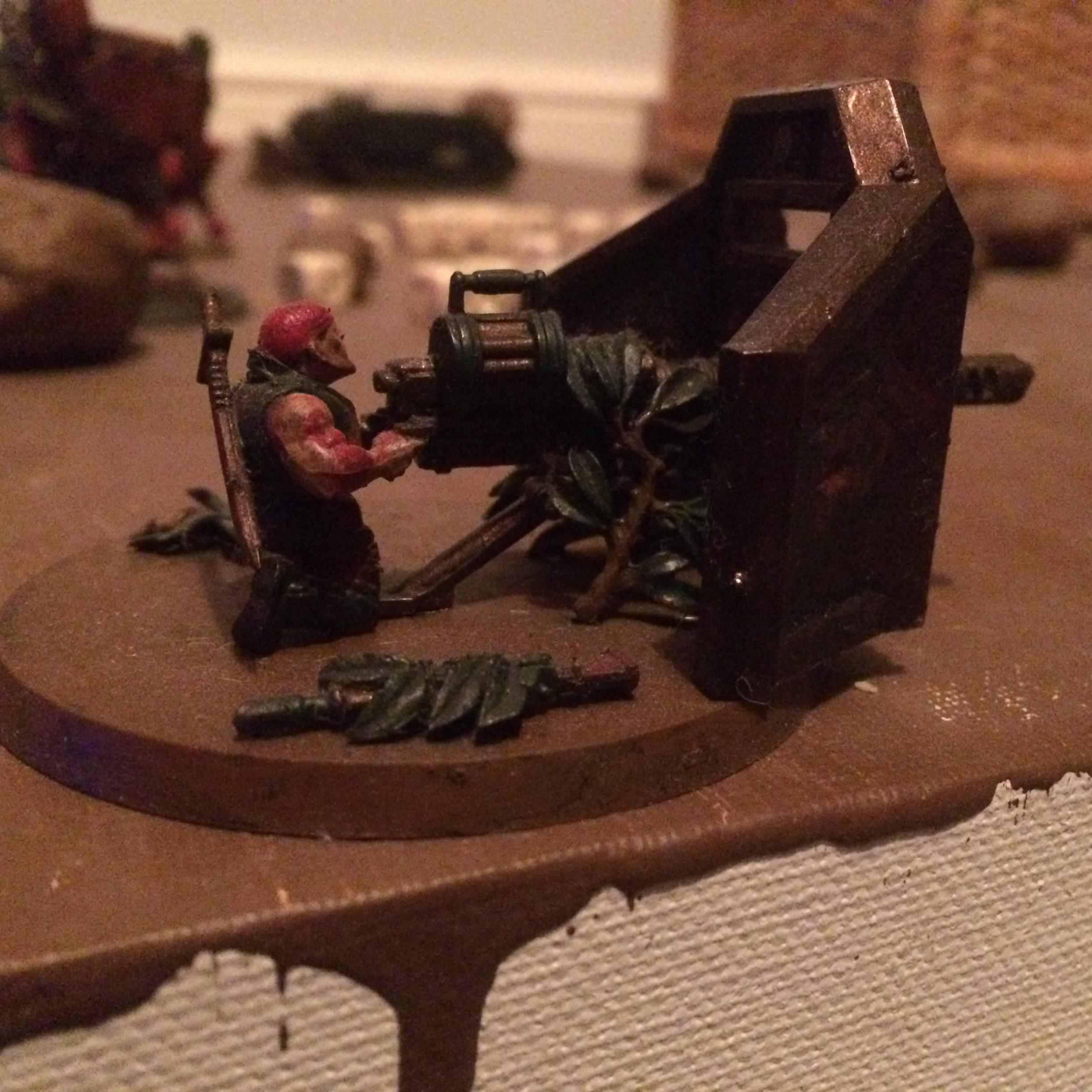 As you can see the gunner has taken cover behind a battered section of wall