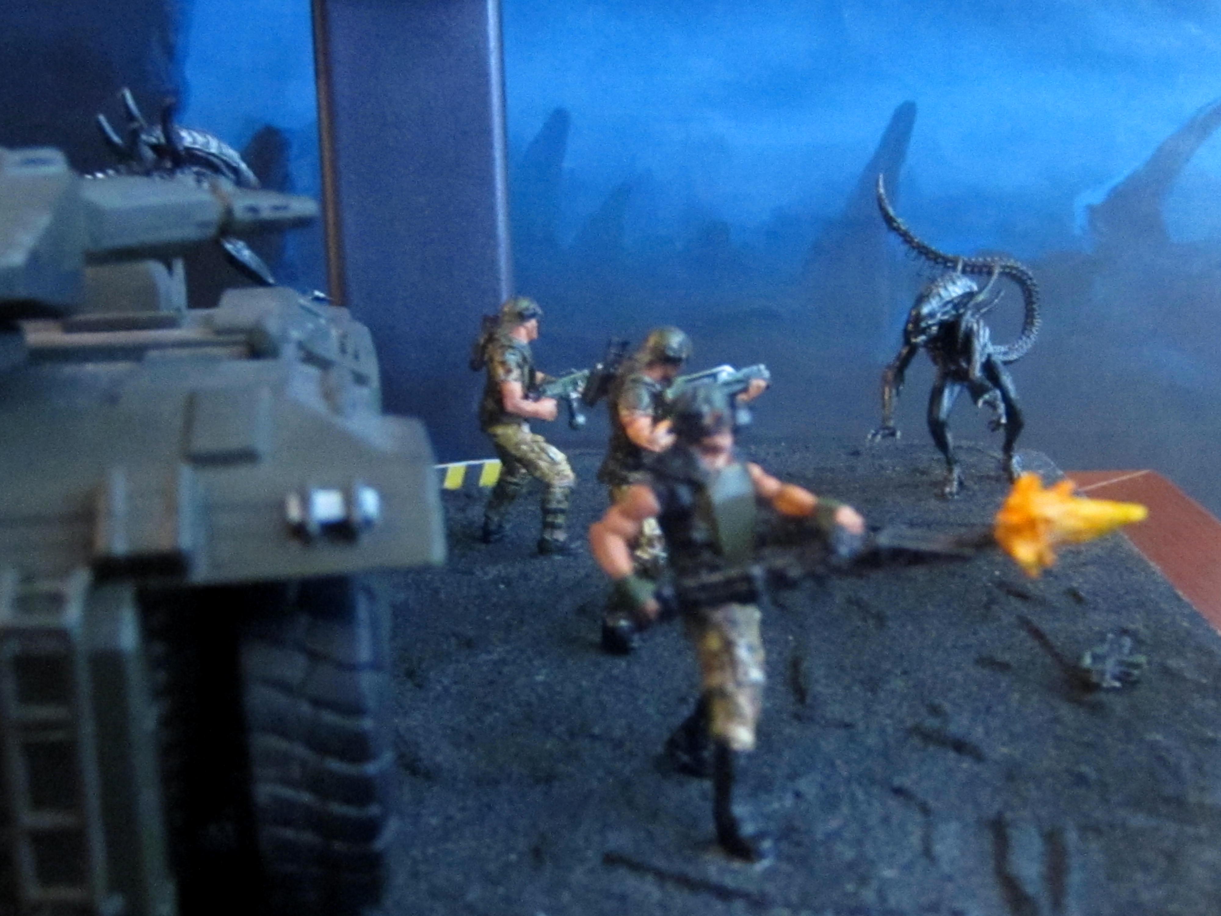 28mm, 30mm, Aliens, Apc, Colonial Marines, Diorama, Prodos, Wargame, Xenomorph