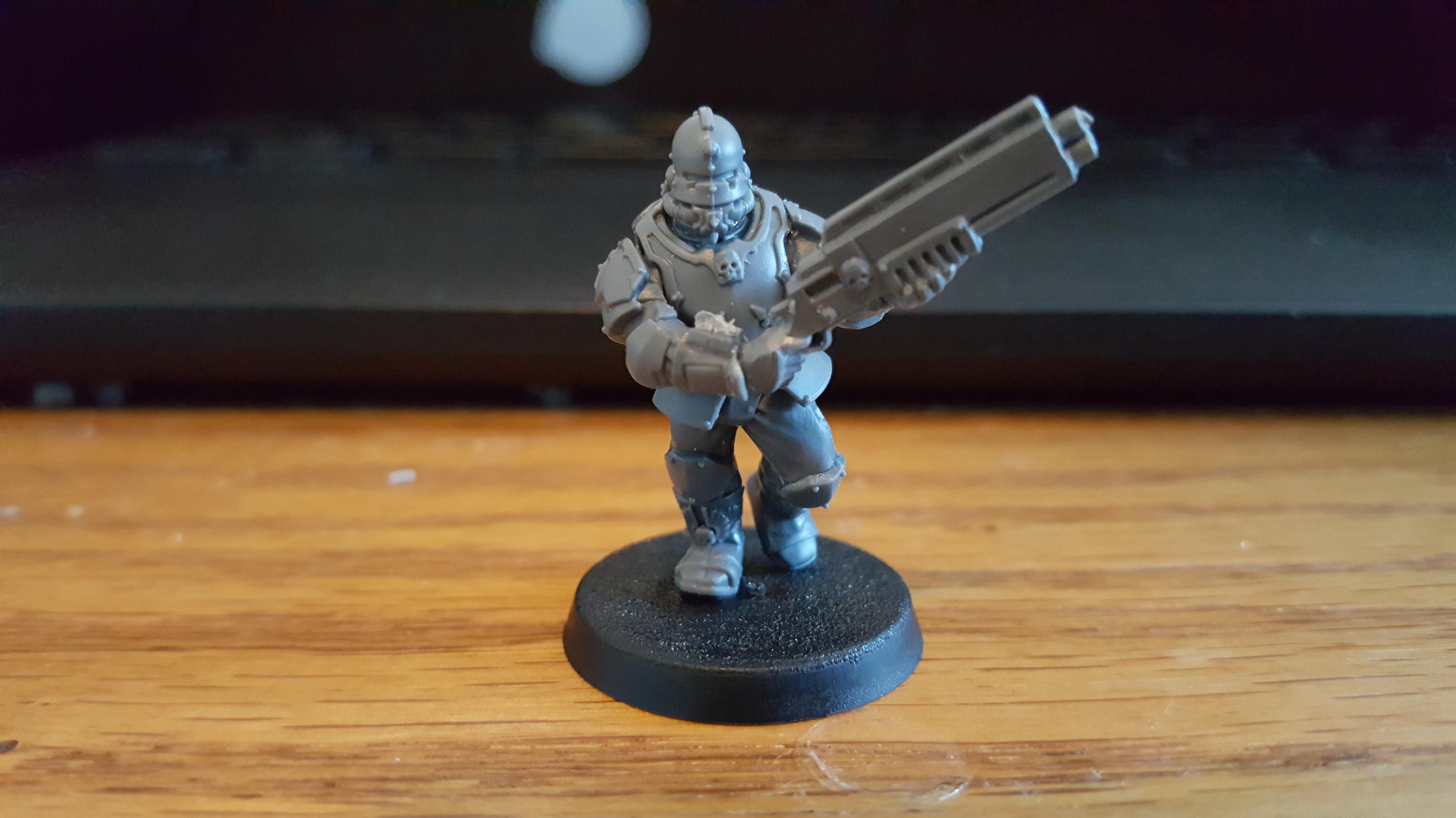 Adeptus Arbites, Enforcer, Kitbash, Necromunda, Shotgun