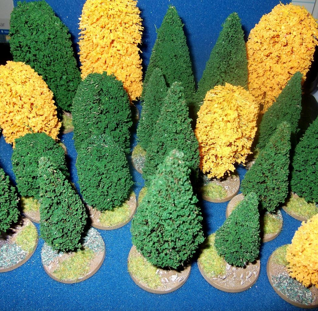 Fewer Than 21, Large Bushes, More Than 19, Trees
