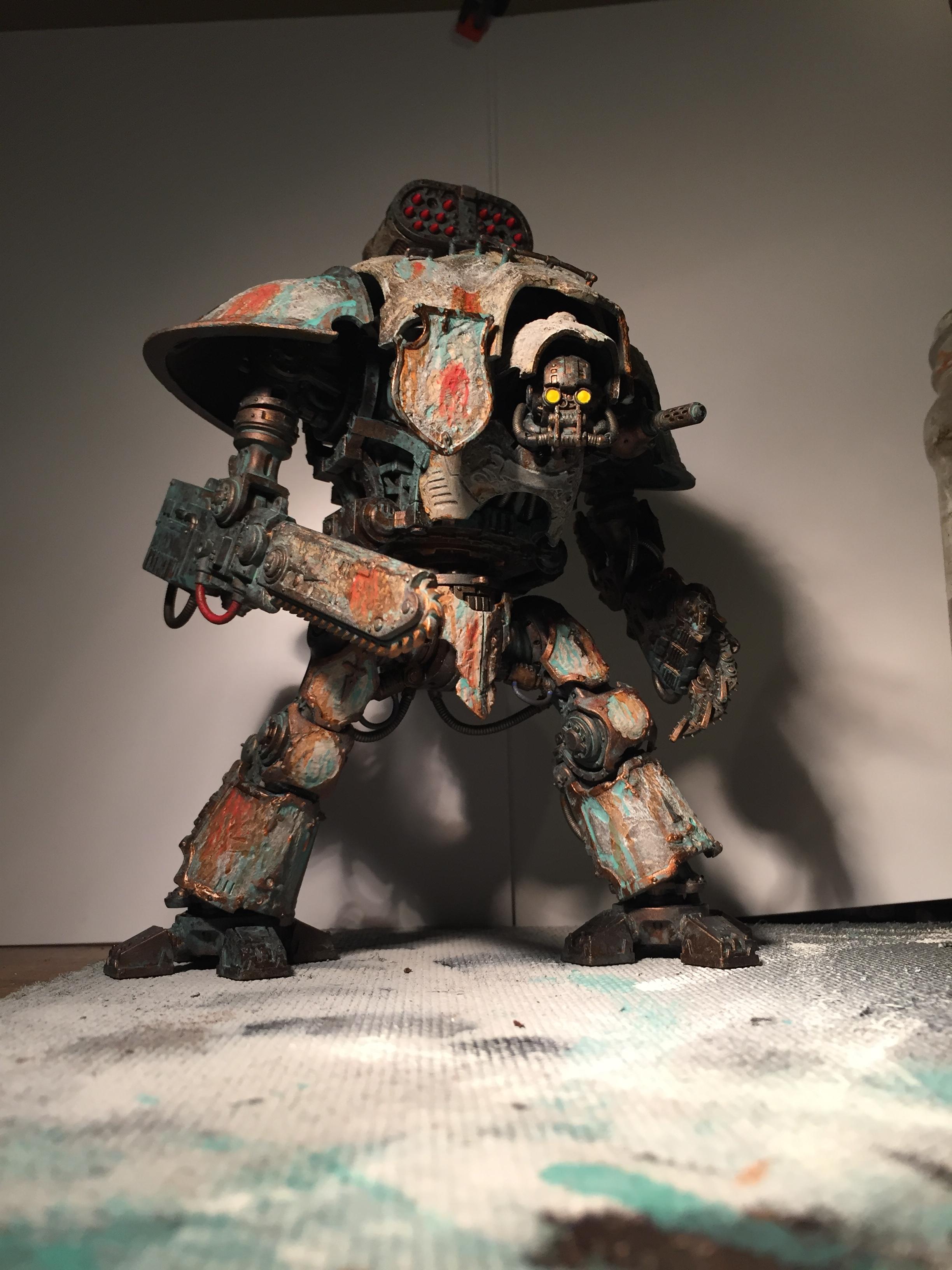 Chaos, Conversion, Knight Titan, Magnetised Parts, Nurgle, Traitor Titan, Work In Progress