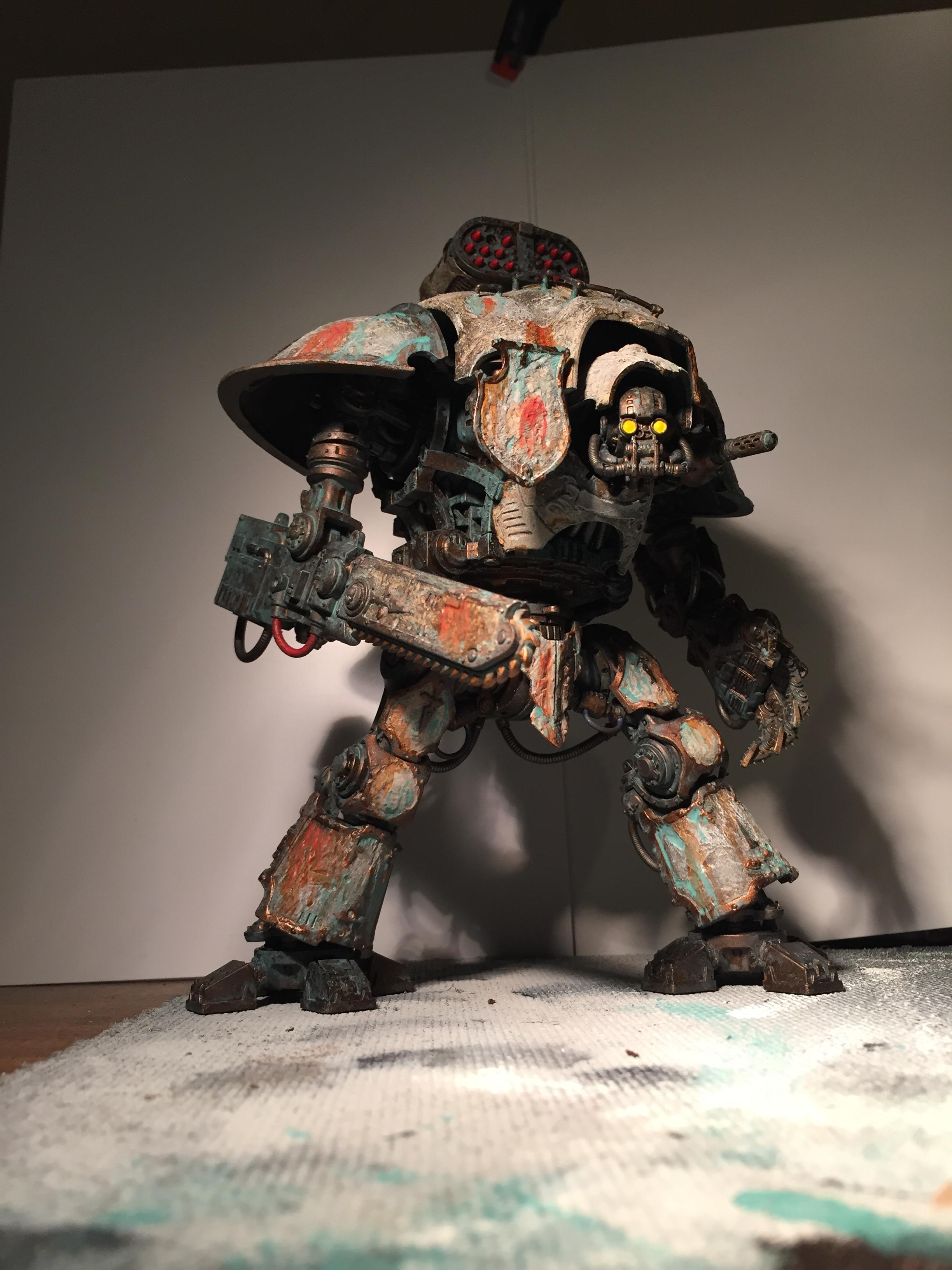 Chaos, Conversion, Knight Titan, Magnetised Parts, Nurgle, Traitor Titan, Work In Progress