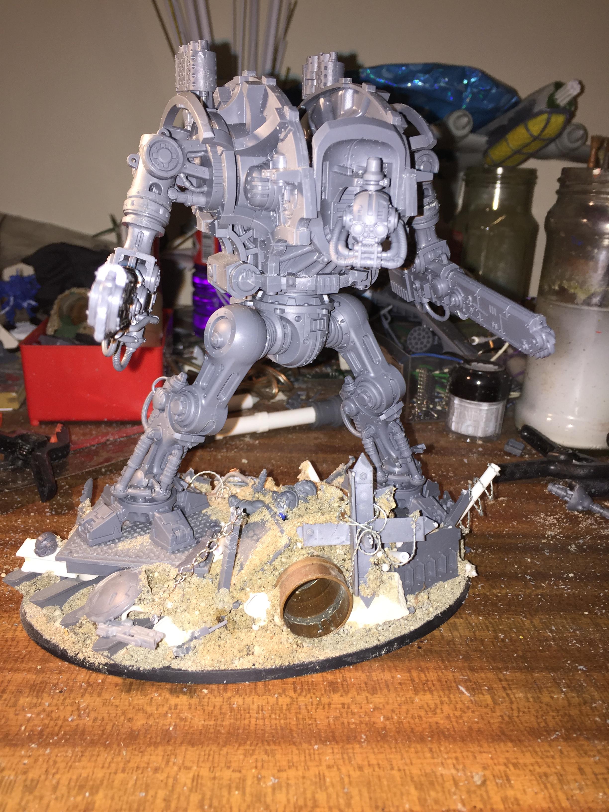 Chaos, Conversion, Knight Titan, Magnetised Parts, Nurgle, Traitor Titan, Work In Progress