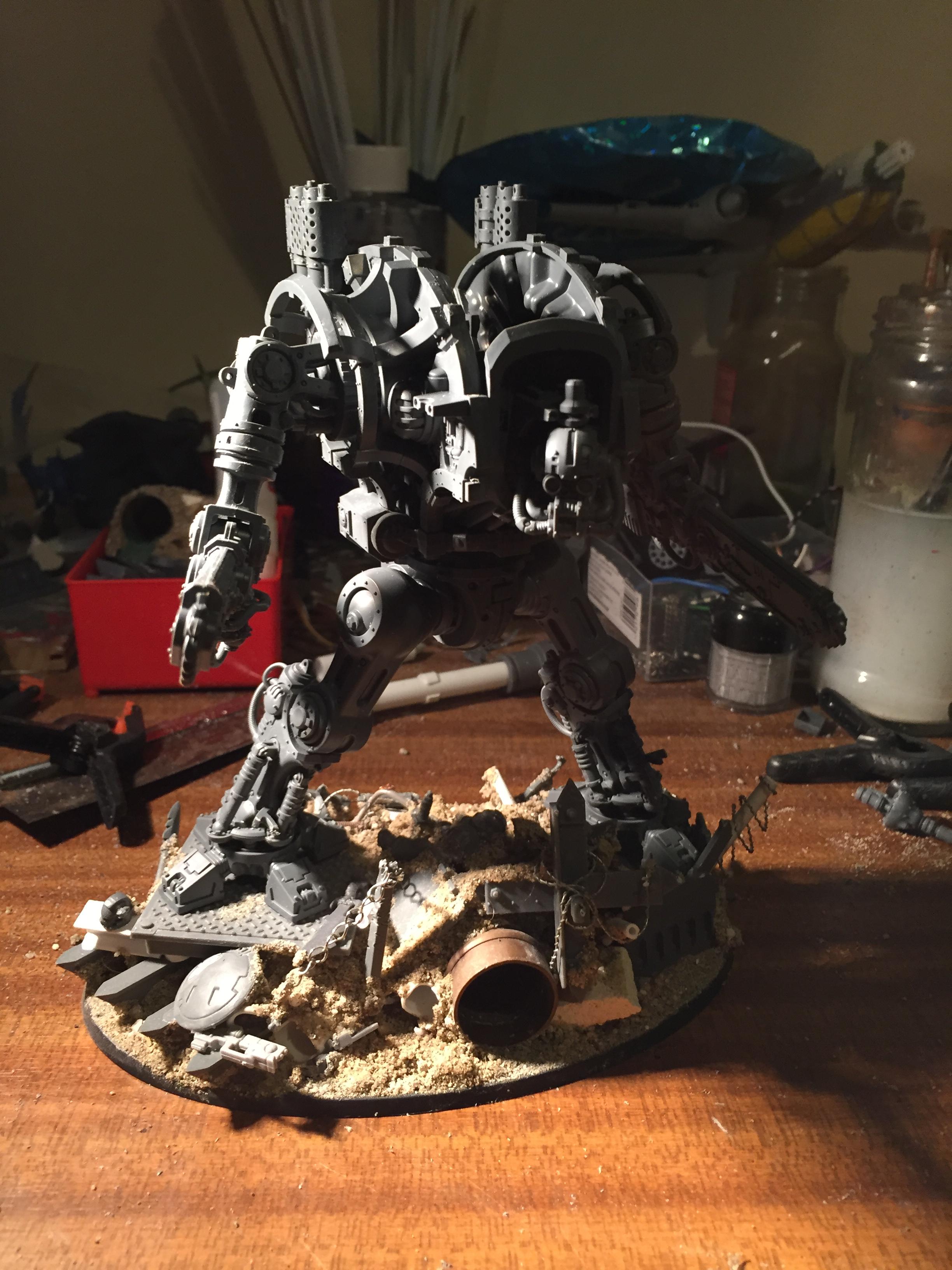 Chaos, Conversion, Knight Titan, Magnetised Parts, Nurgle, Traitor Titan, Work In Progress