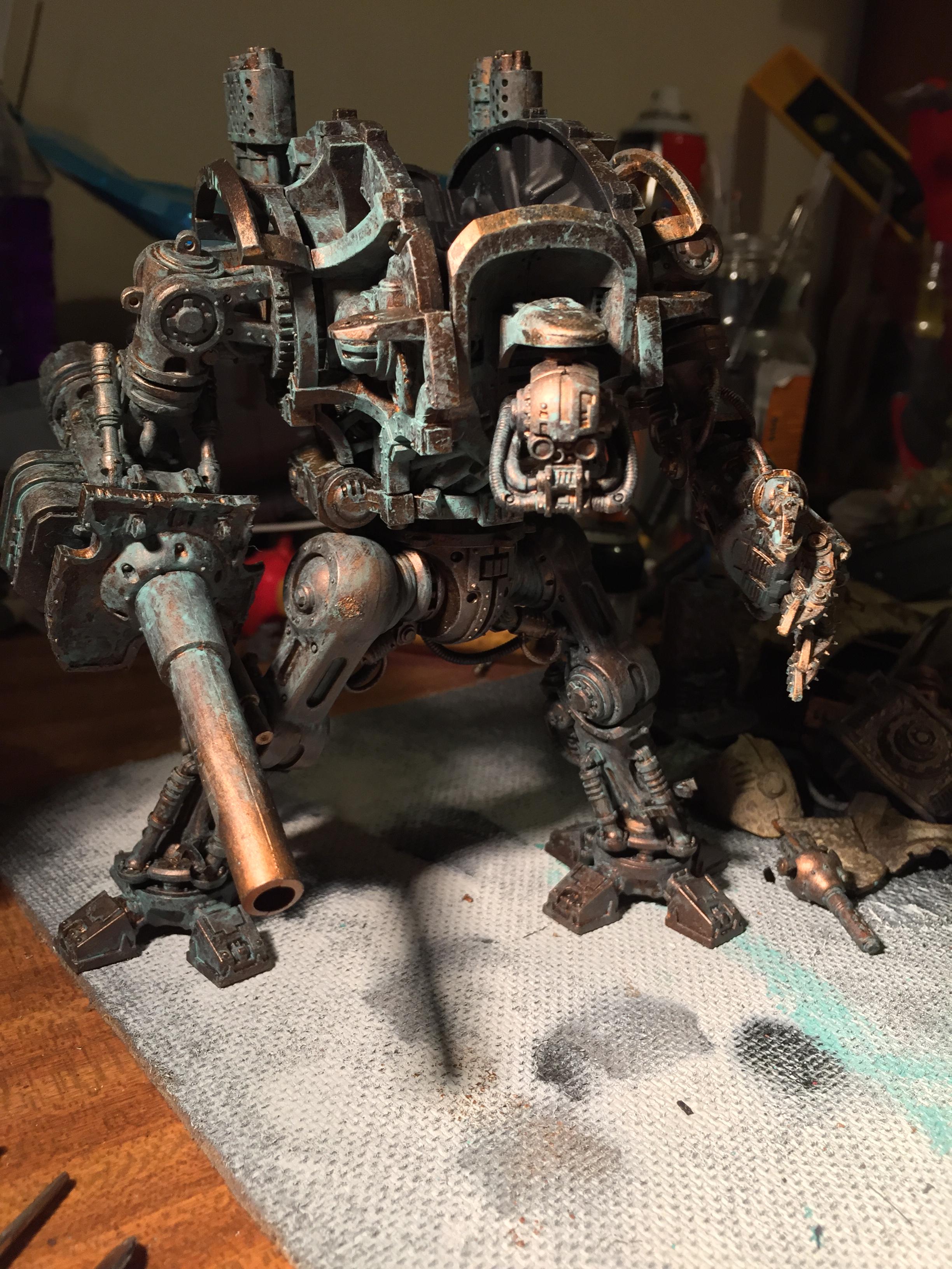 Chaos, Conversion, Knight Titan, Magnetised Parts, Nurgle, Traitor Titan, Work In Progress