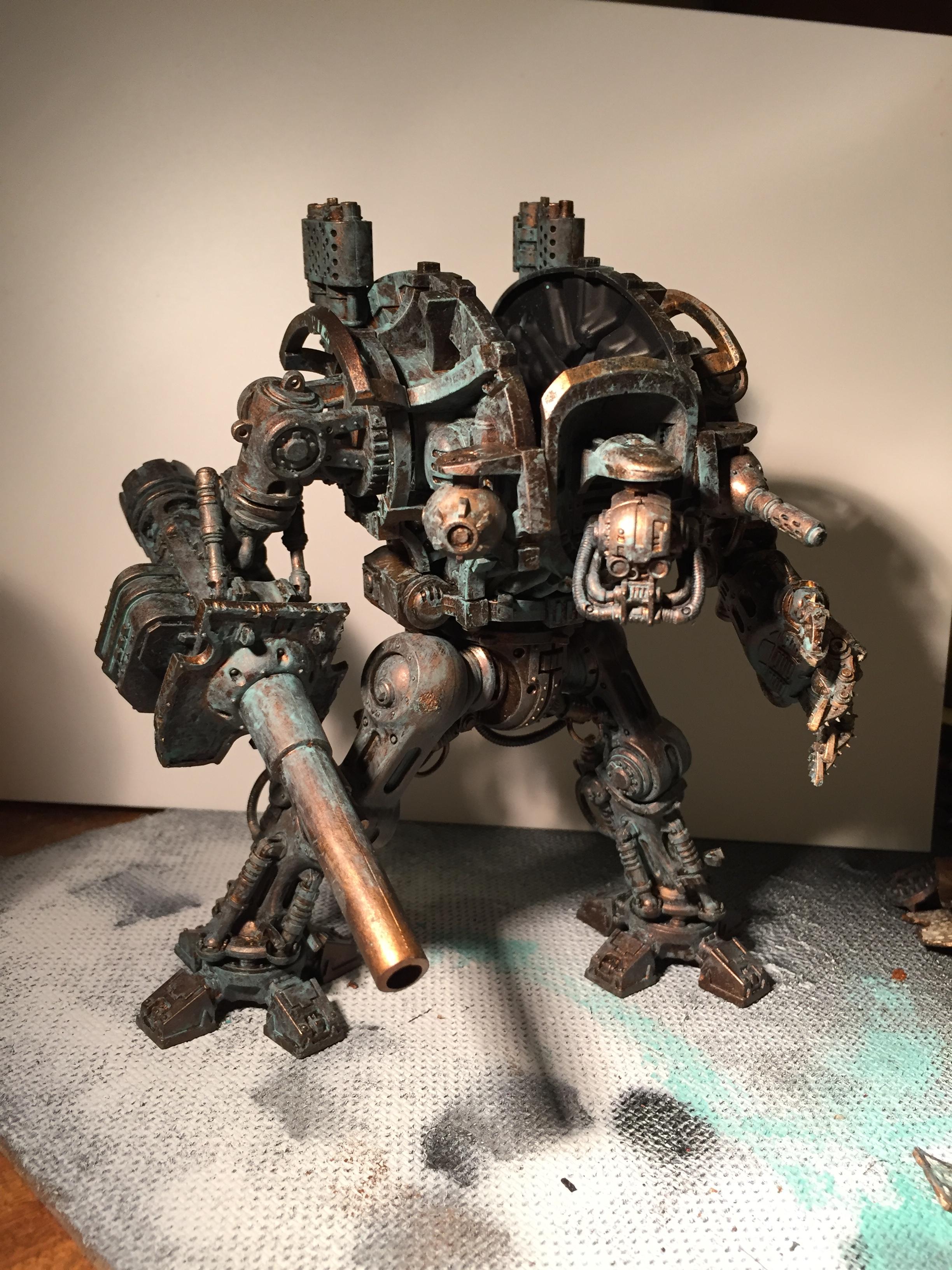 Chaos, Conversion, Knight Titan, Magnetised Parts, Nurgle, Traitor Titan, Work In Progress