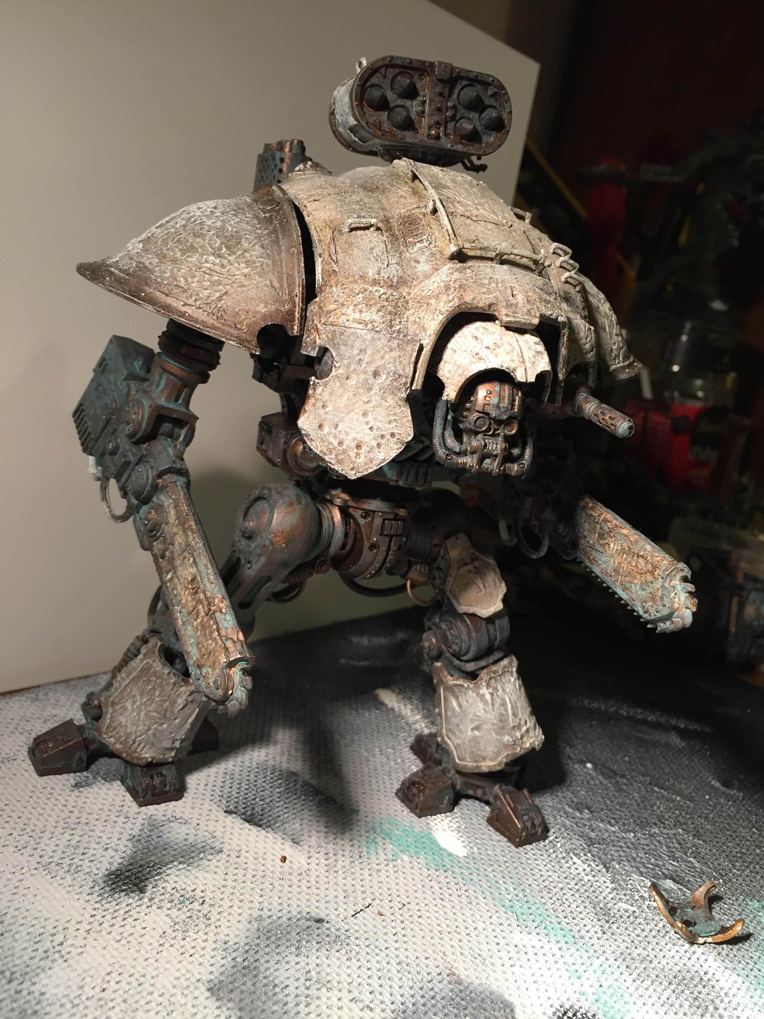 Chaos, Conversion, Knight Titan, Magnetised Parts, Nurgle, Traitor Titan, Work In Progress