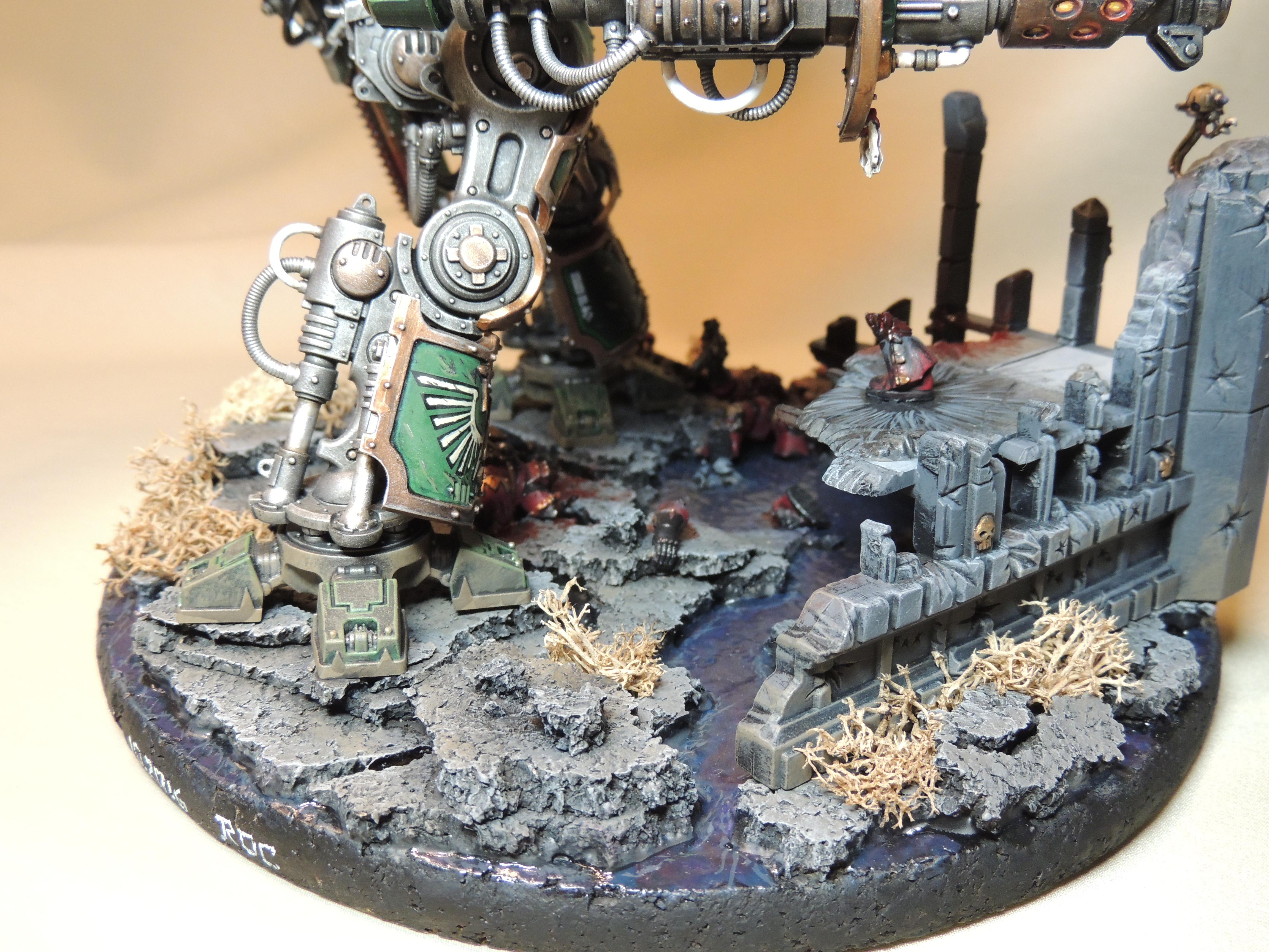 Blood, Diorama, Robot, Terrain, Warhammer 40,000, Warhammer Fantasy