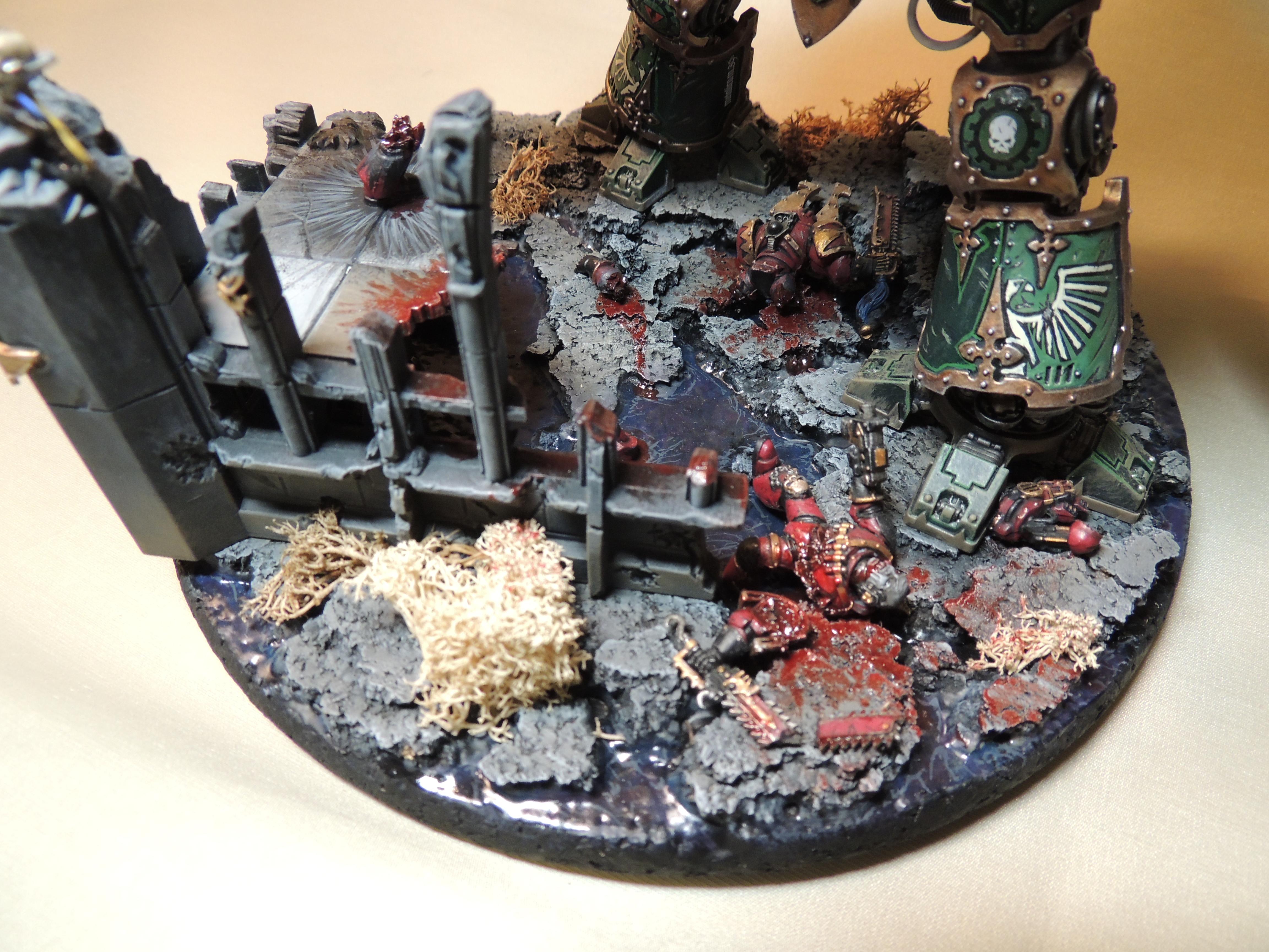 Blood, Diorama, Robot, Terrain, Warhammer 40,000, Warhammer Fantasy