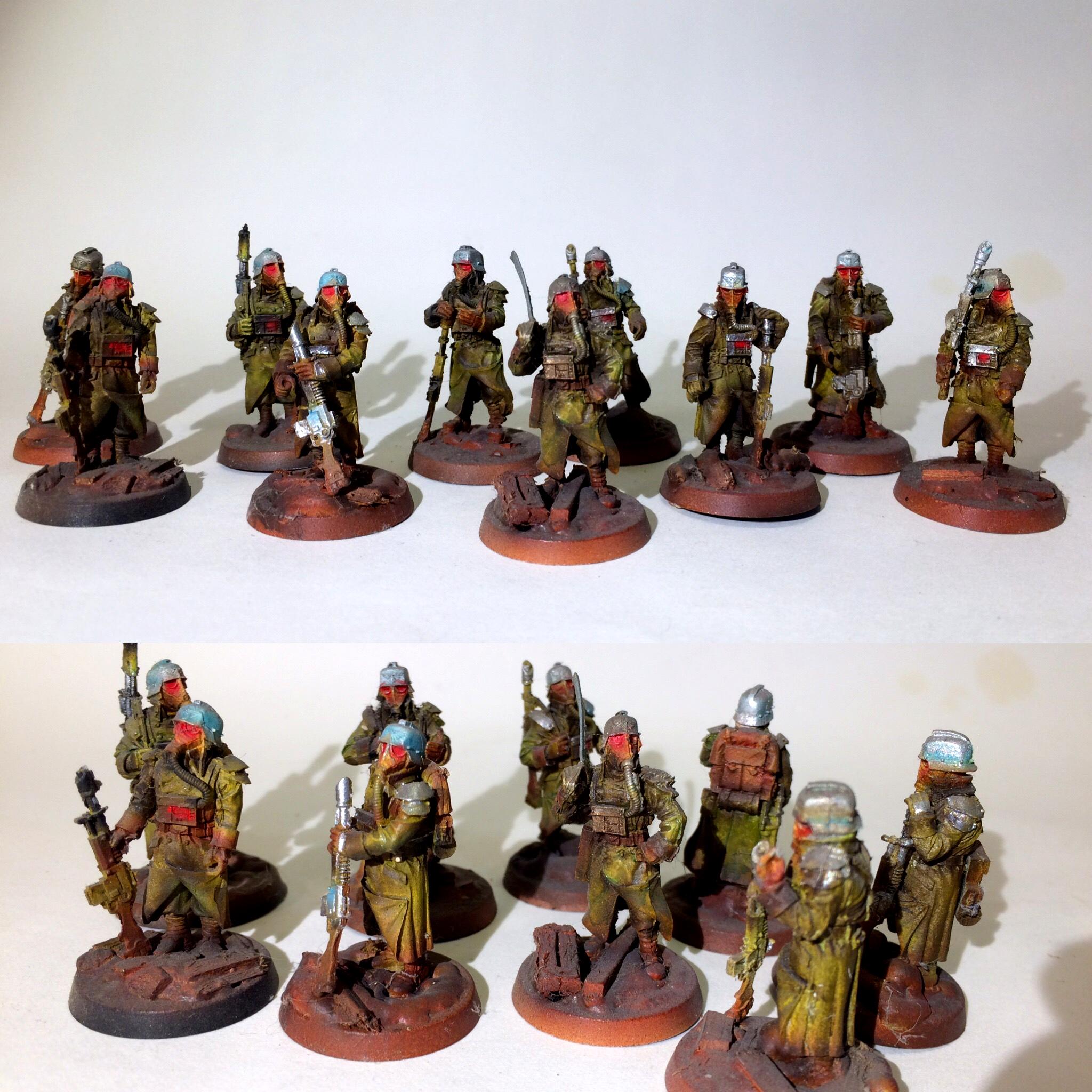 Airbrushed, Astra Militarum, Custom, Death Korps of Krieg, Flocked, Forge World, Infantry, Warhammer 40,000