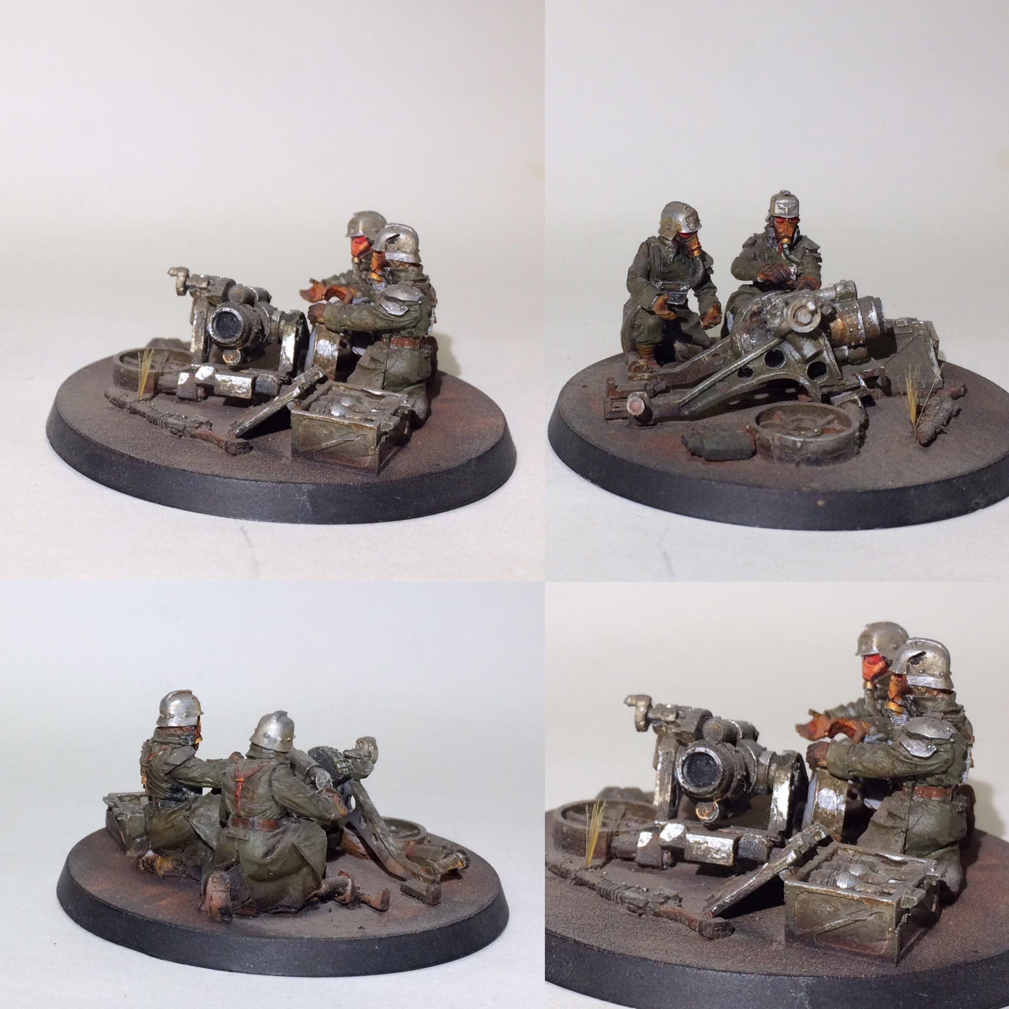 Airbrushed, Astra Militarum, Custom, Death Korps of Krieg, Flocked, Forge World, Heavy Weapons Team, Infantry, Mortar Team, Warhammer 40,000