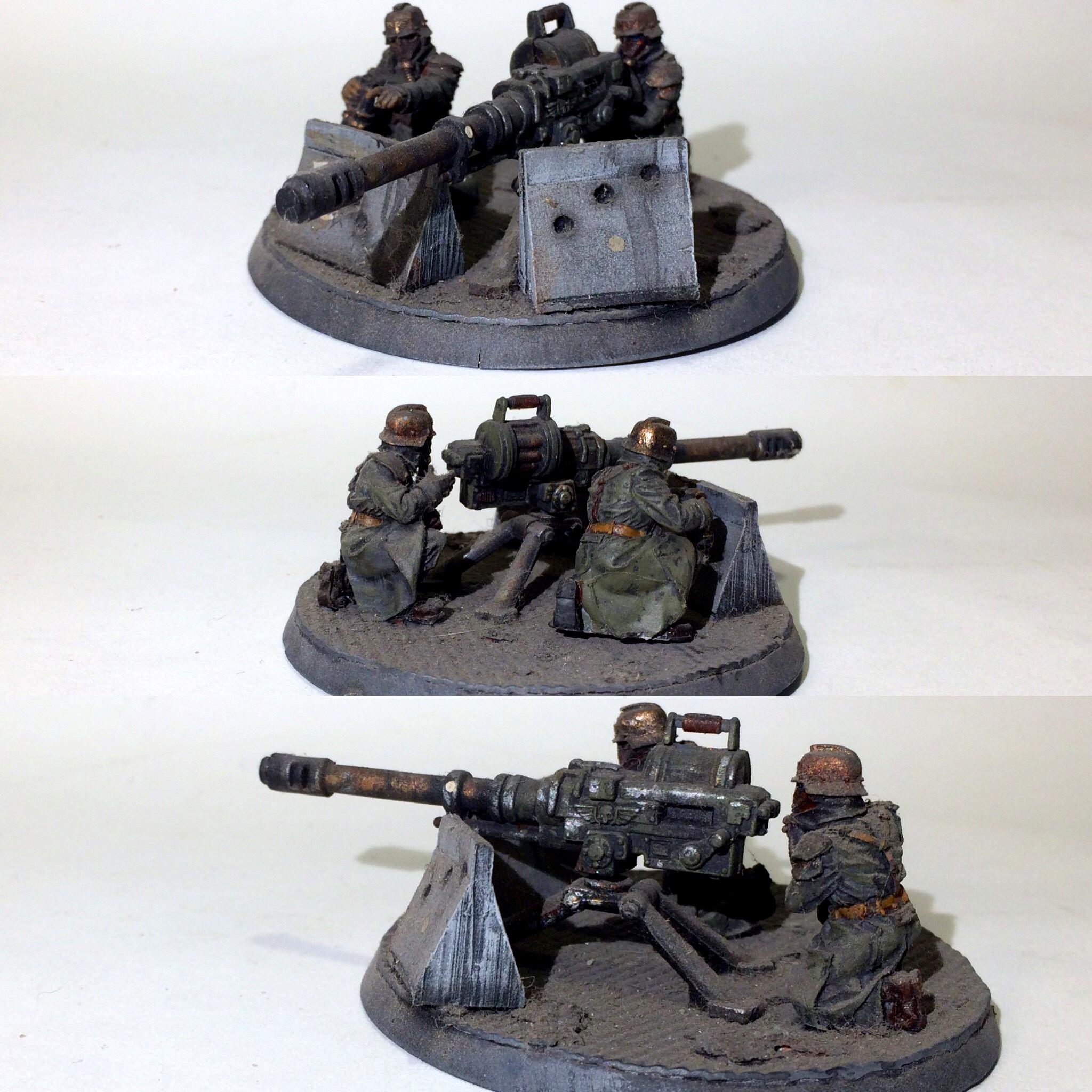 Airbrushed, Astra Militarum, Auto Cannon Team, Custom, Death Korps of Krieg, Flocked, Forge World, Heavy Weapons Team, Infantry, Warhammer 40,000