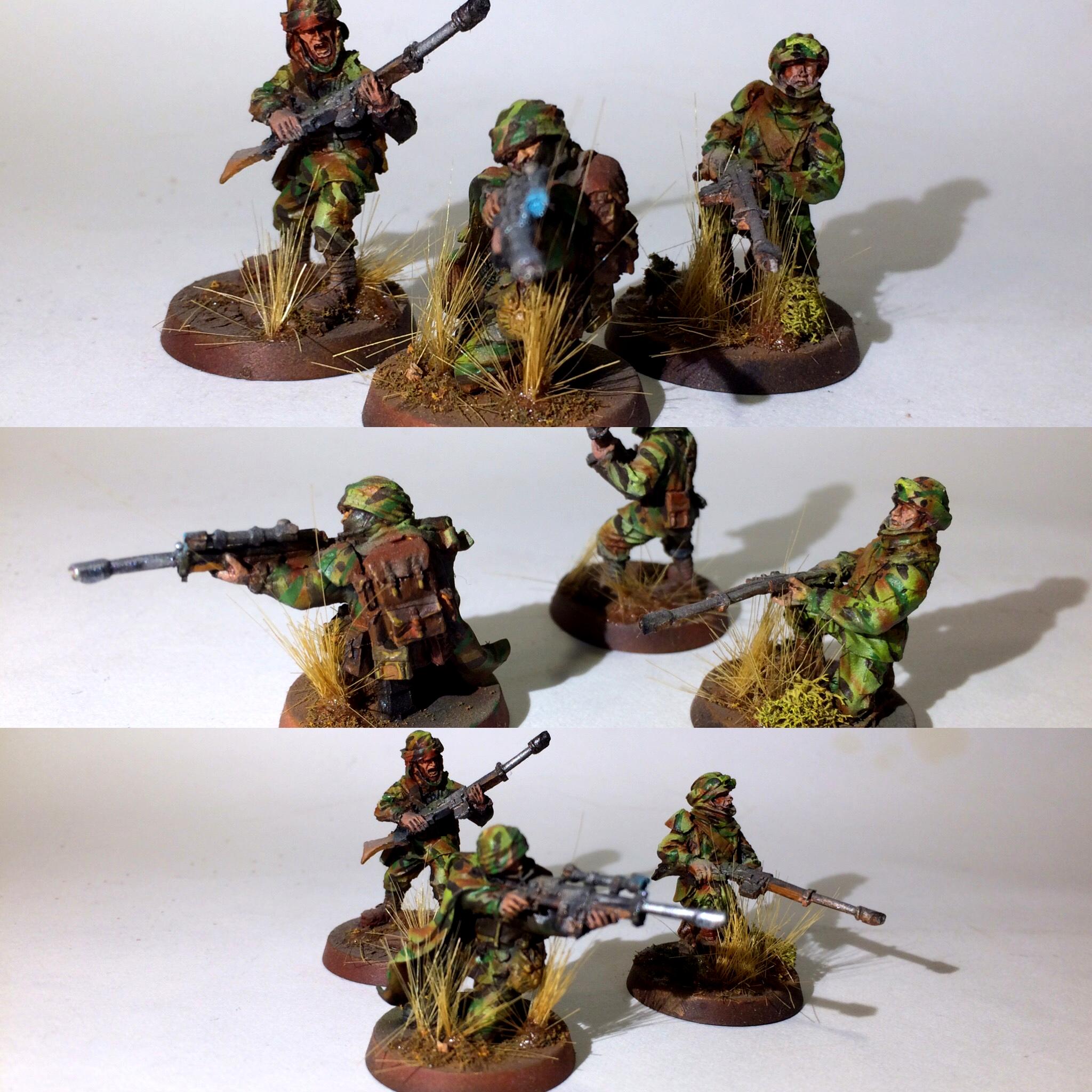 Airbrushed, Camouflage, Death Korps of Krieg, Flocked, Forge World, Scouts, Snipers, Tallarn Desert Raiders, Warhammer 40,000