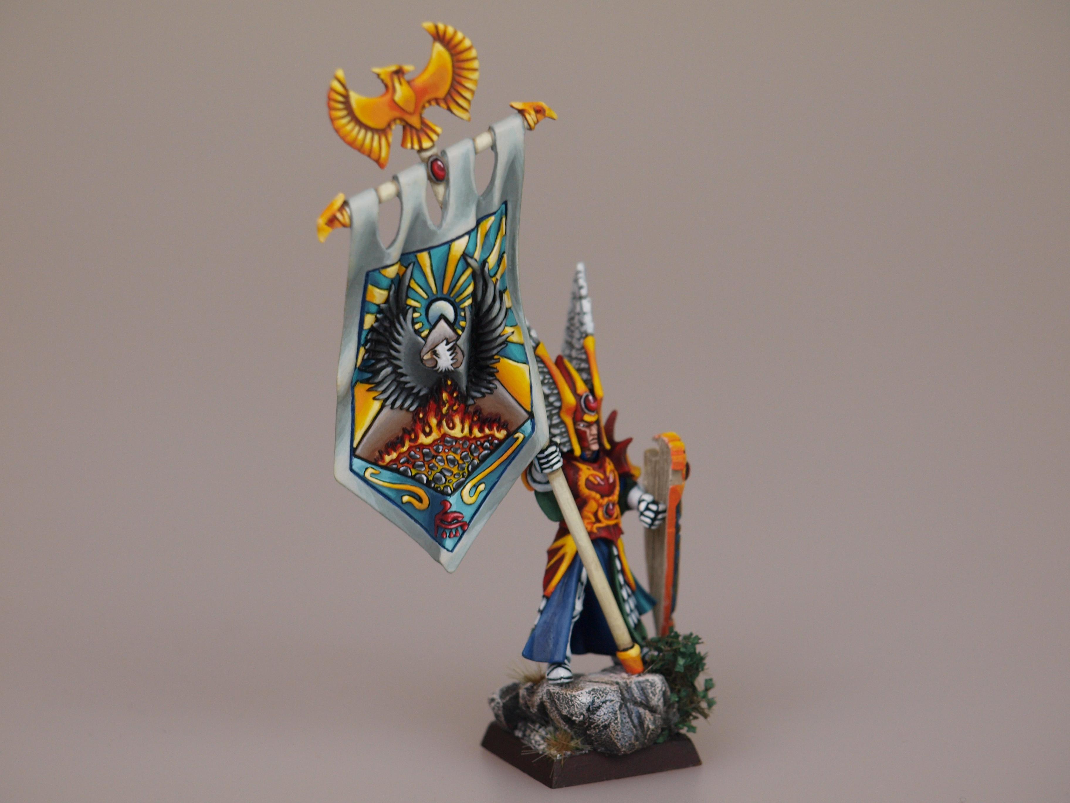 High Elves, High Elves Bsb Painted Warhammer, Standard Bearer, Warhammer Fantasy