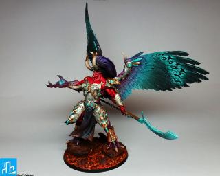 Games Workshop Warhammer 40000 Thousand Sons Magnus The Red Pro Painted