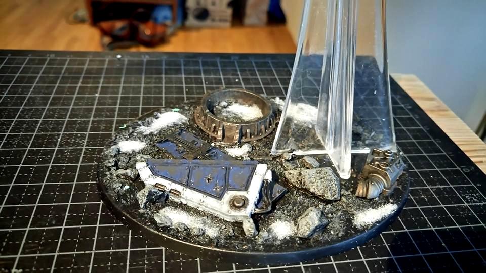 Chaos Space Marines, Emperor's Children, Flyer, Forge World, Hellblade, Slaanesh, Snow, Ultramarines, Warhammer 40,000, Weathered