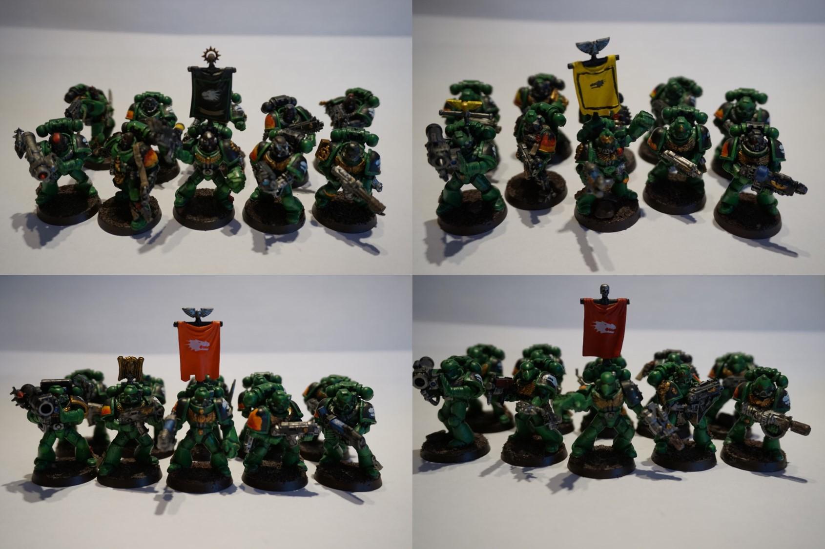 4 x 40k Salamander Tactical Squads