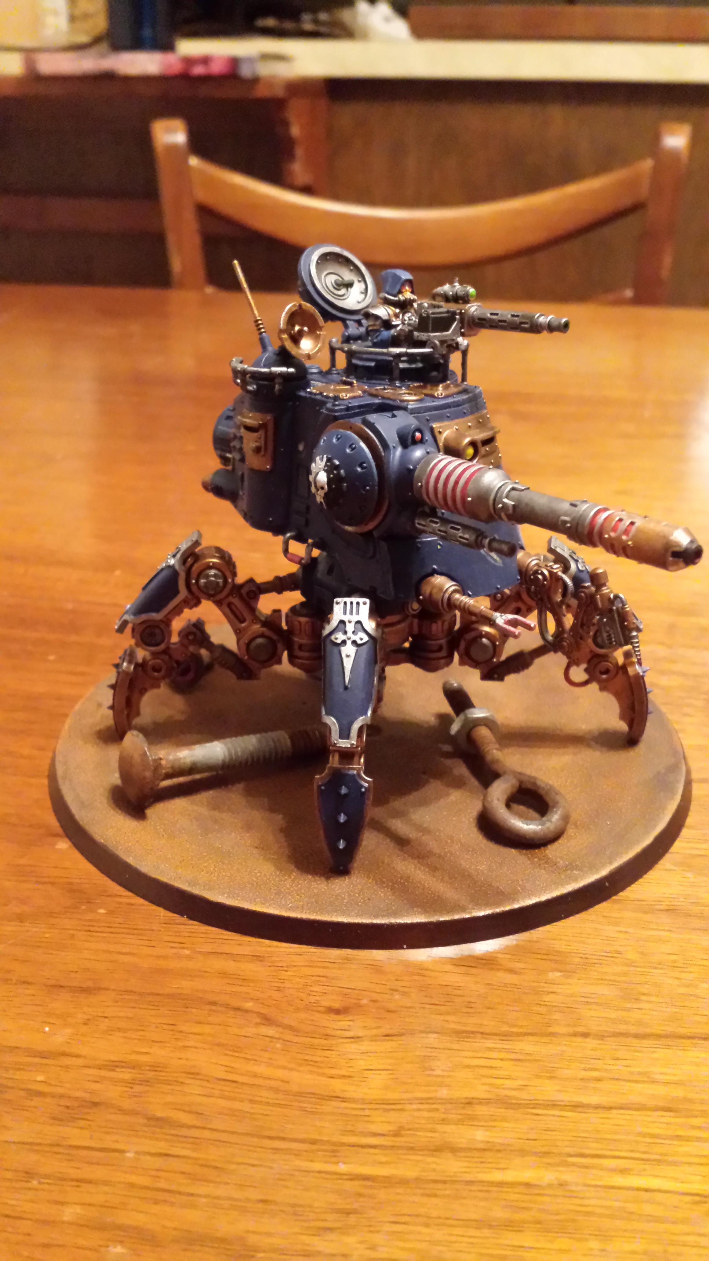 Blue, Konor, Onager Dunecrawler, Skitarii