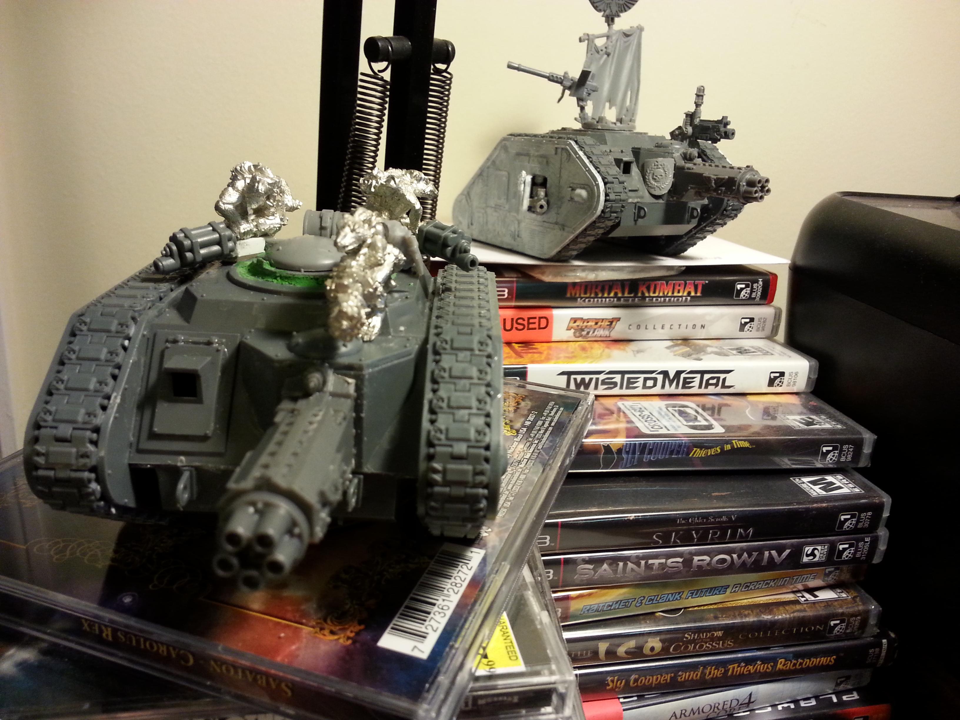 Casemate Tank, Citadel Miniatures, Conversion, Games Workshop, Imperial Guard, Leman Russ, Punisher, Rat, Ratguard, Ratlings With Gatlings, Russ, Skaven, Tank, Tank Ace, Tank Destroyer, Warhammer 40,000, Warhammer Fantasy