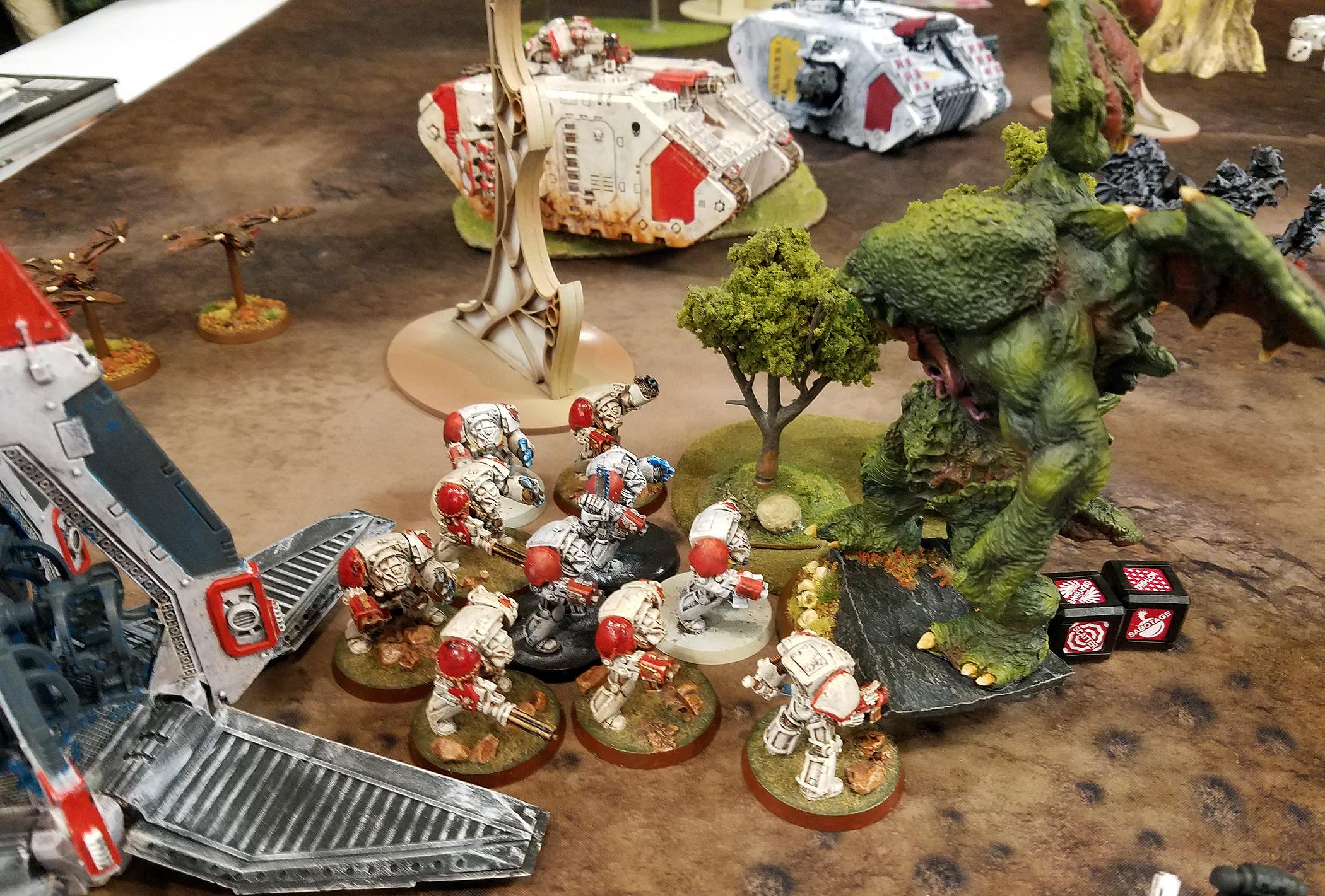 Battle Report, Daemons, Space Marines, Warhammer 40,000