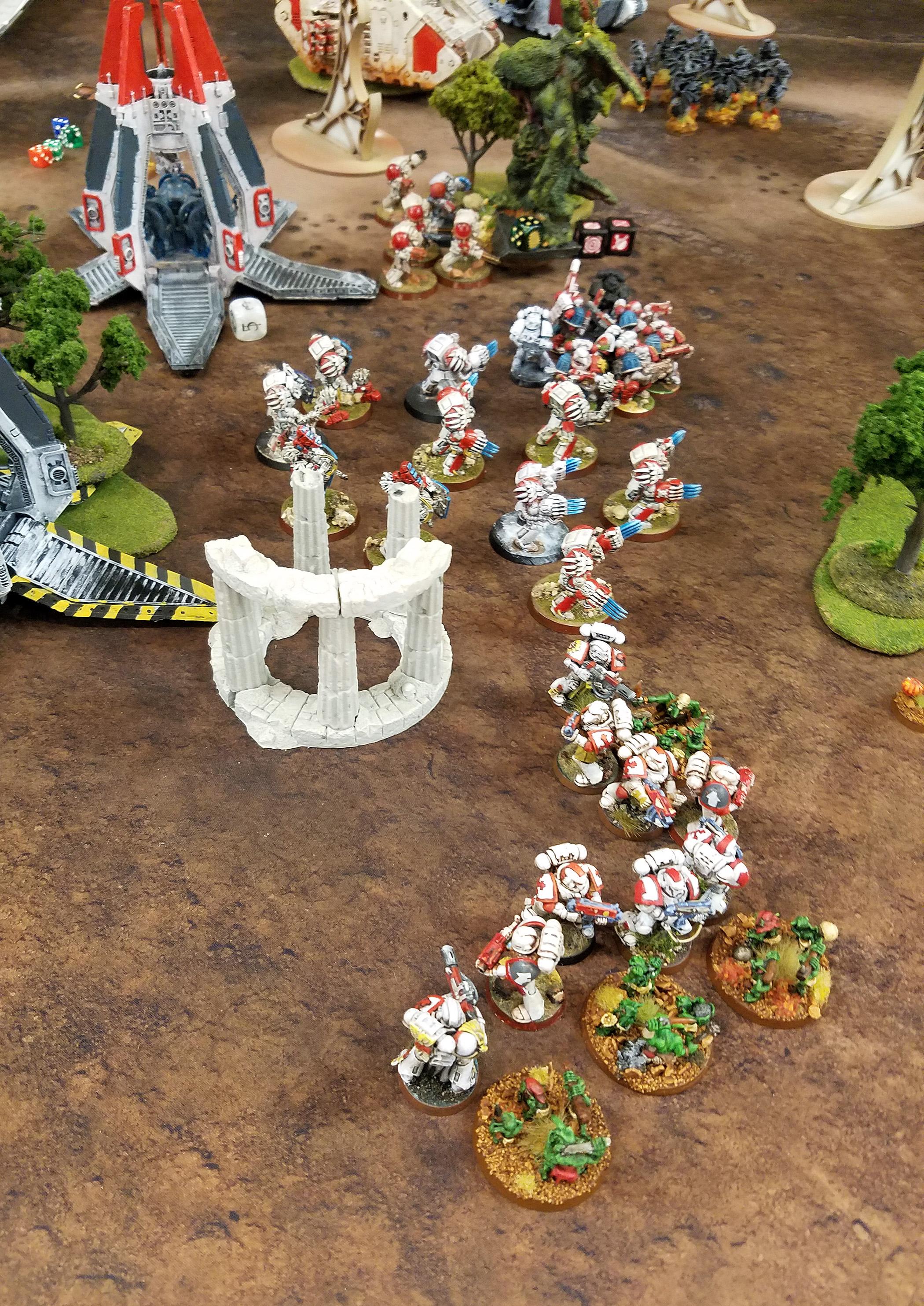 Battle Report, Daemons, Space Marines, Warhammer 40,000