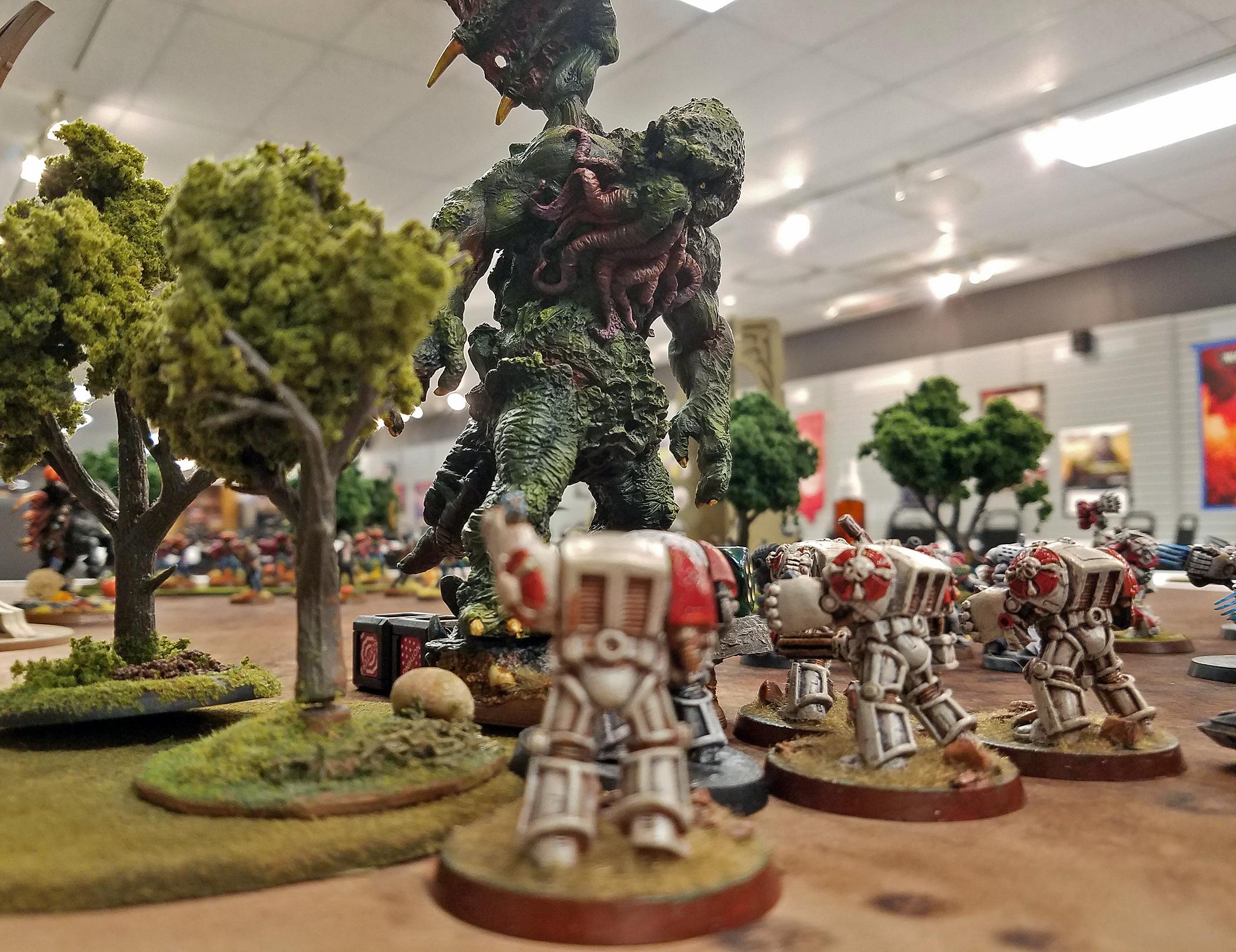 Battle Report, Daemons, Space Marines, Warhammer 40,000
