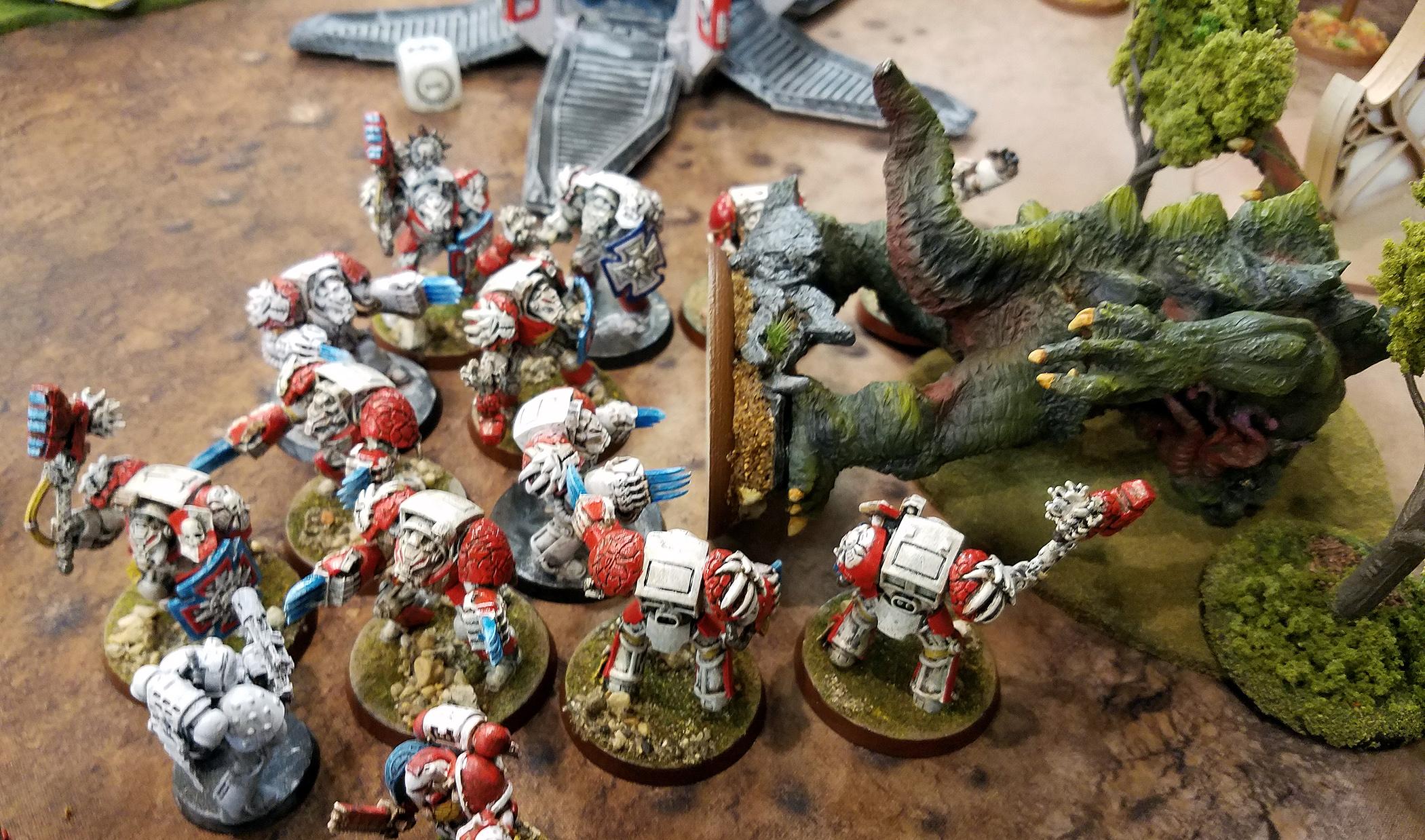 Battle Report, Daemons, Space Marines, Warhammer 40,000