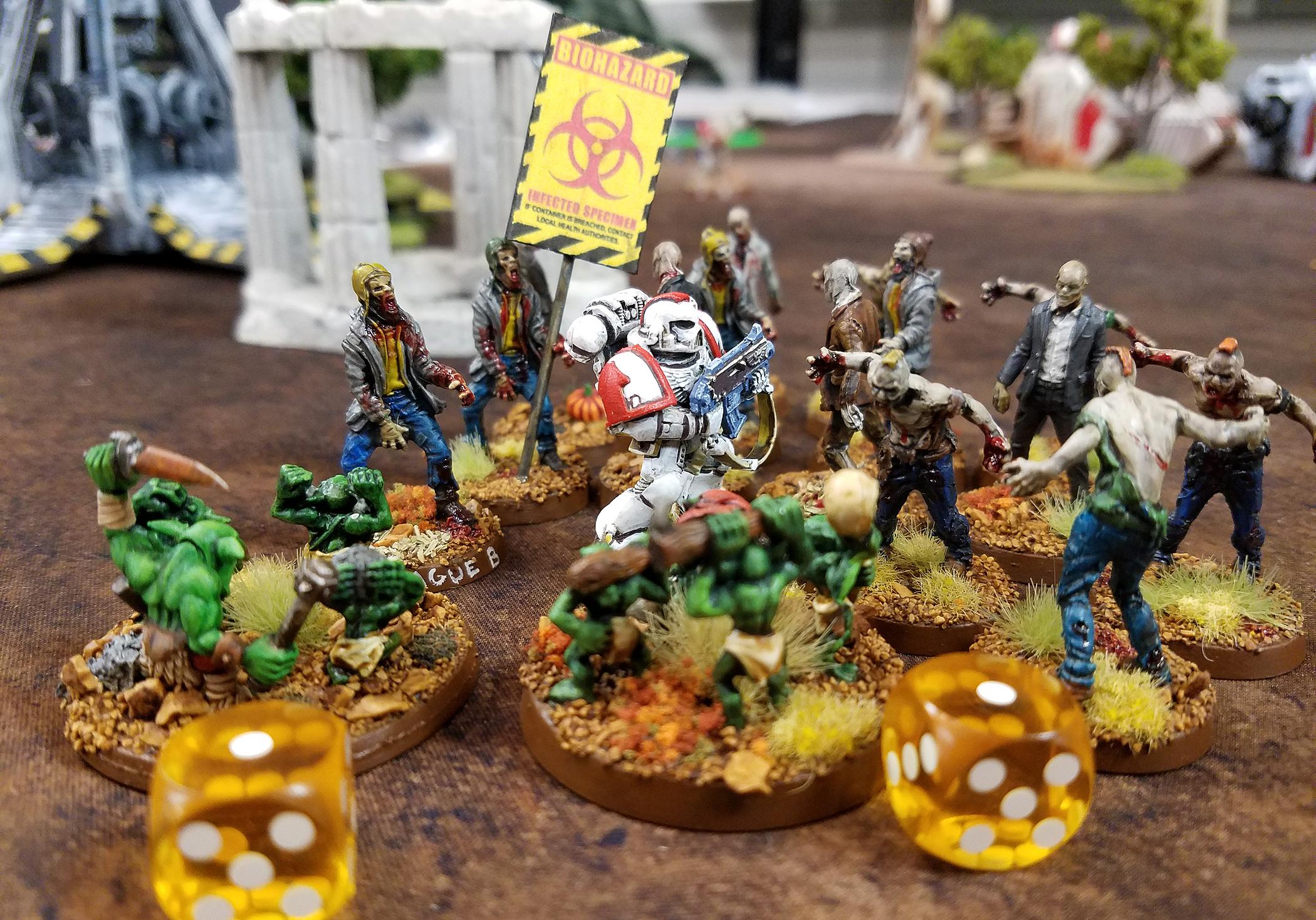 Battle Report, Daemons, Space Marines, Warhammer 40,000