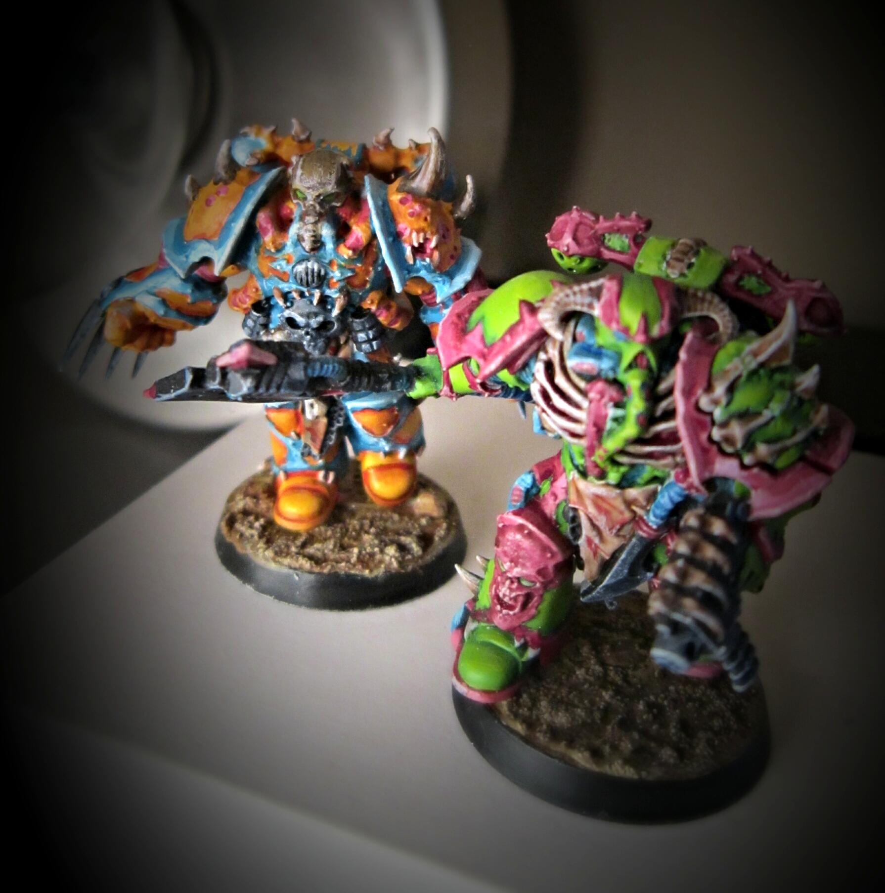 Blue, Chaos Space Marines, Colourful, Green, Pink, Turquoise, Ugly, Yellow