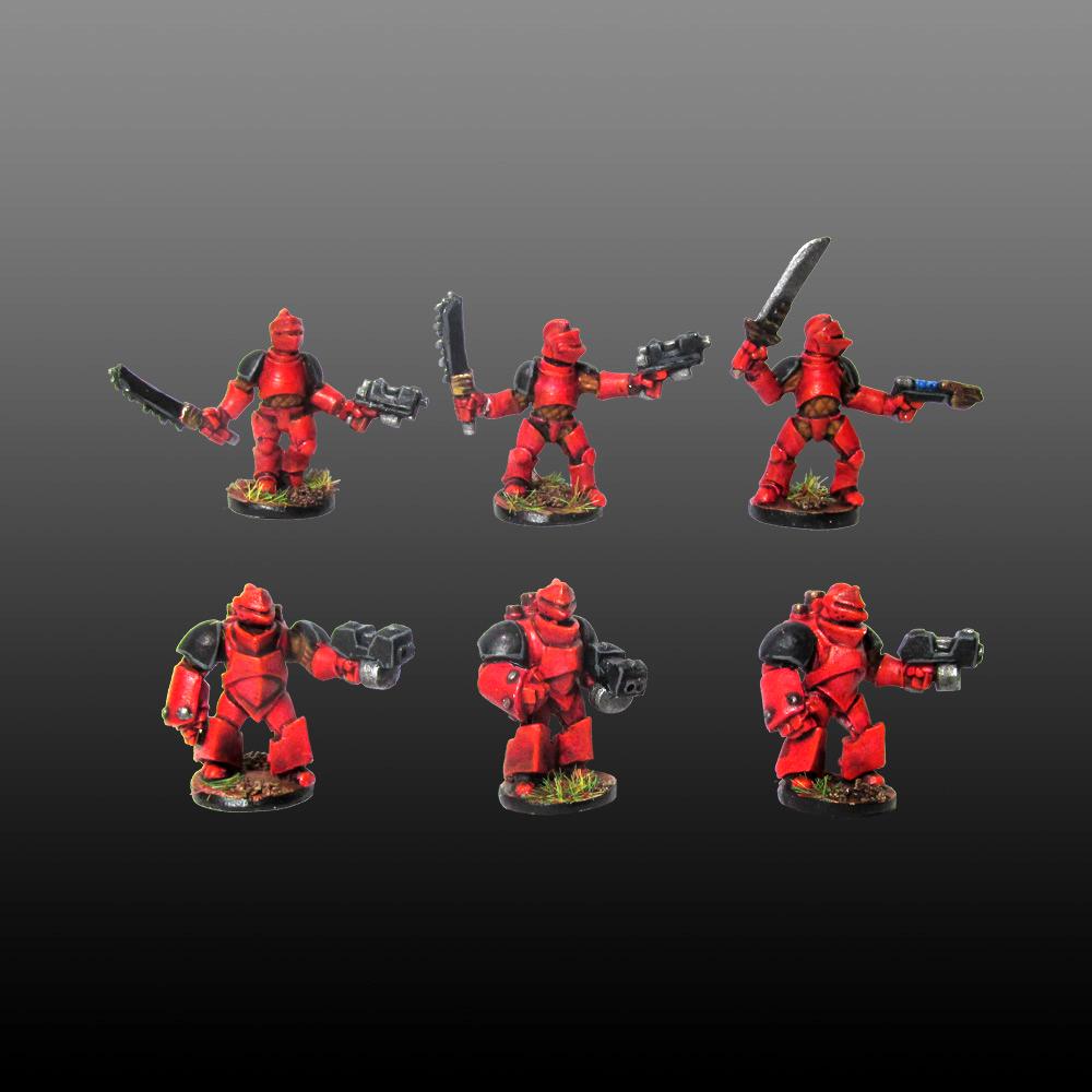 Space Knights: 1/100 miniatures