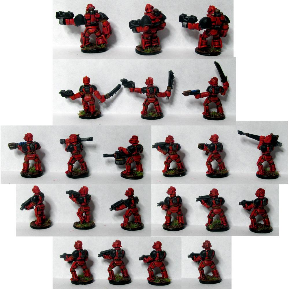 Space Knights: 1/100 miniatures